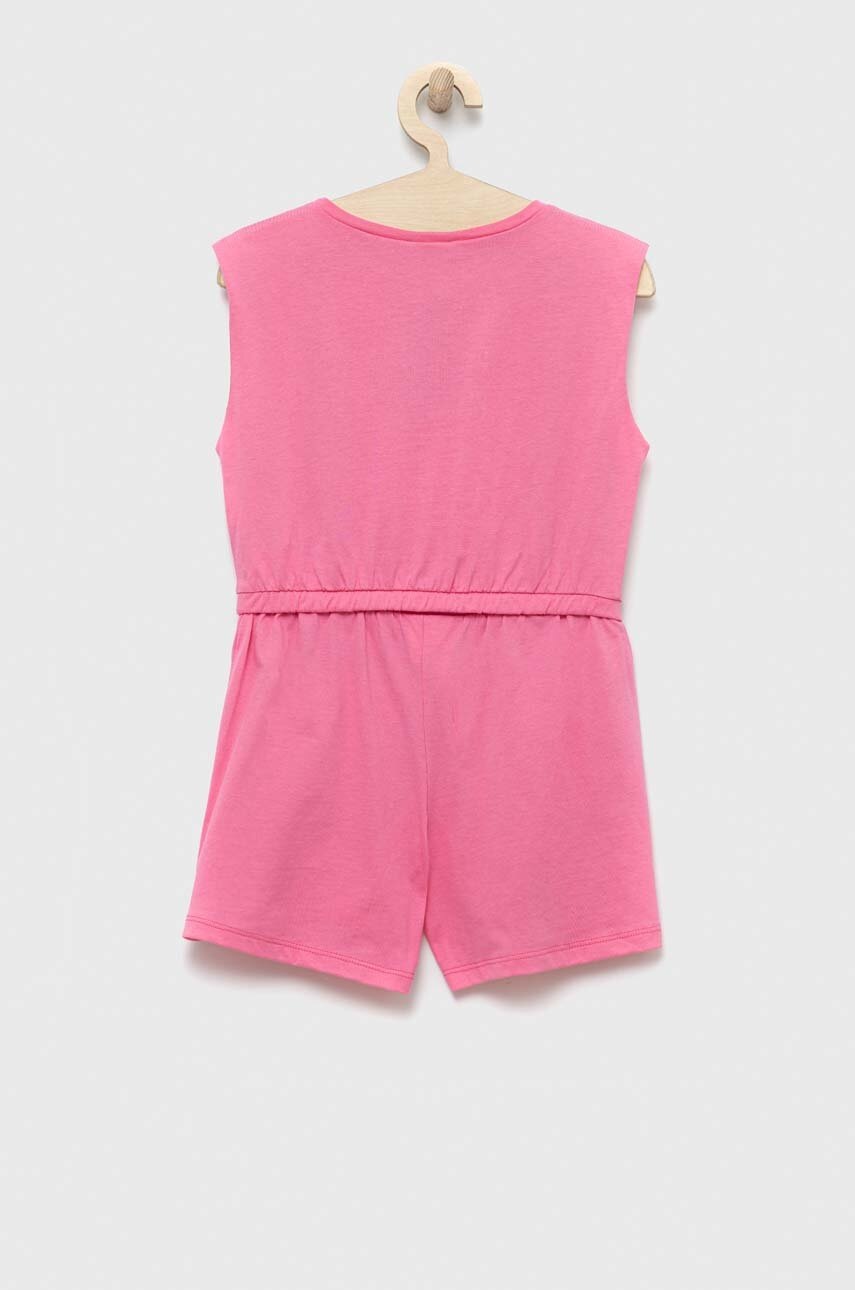 Дитячий бавовняний комплект United Colors of Benetton колір рожевий