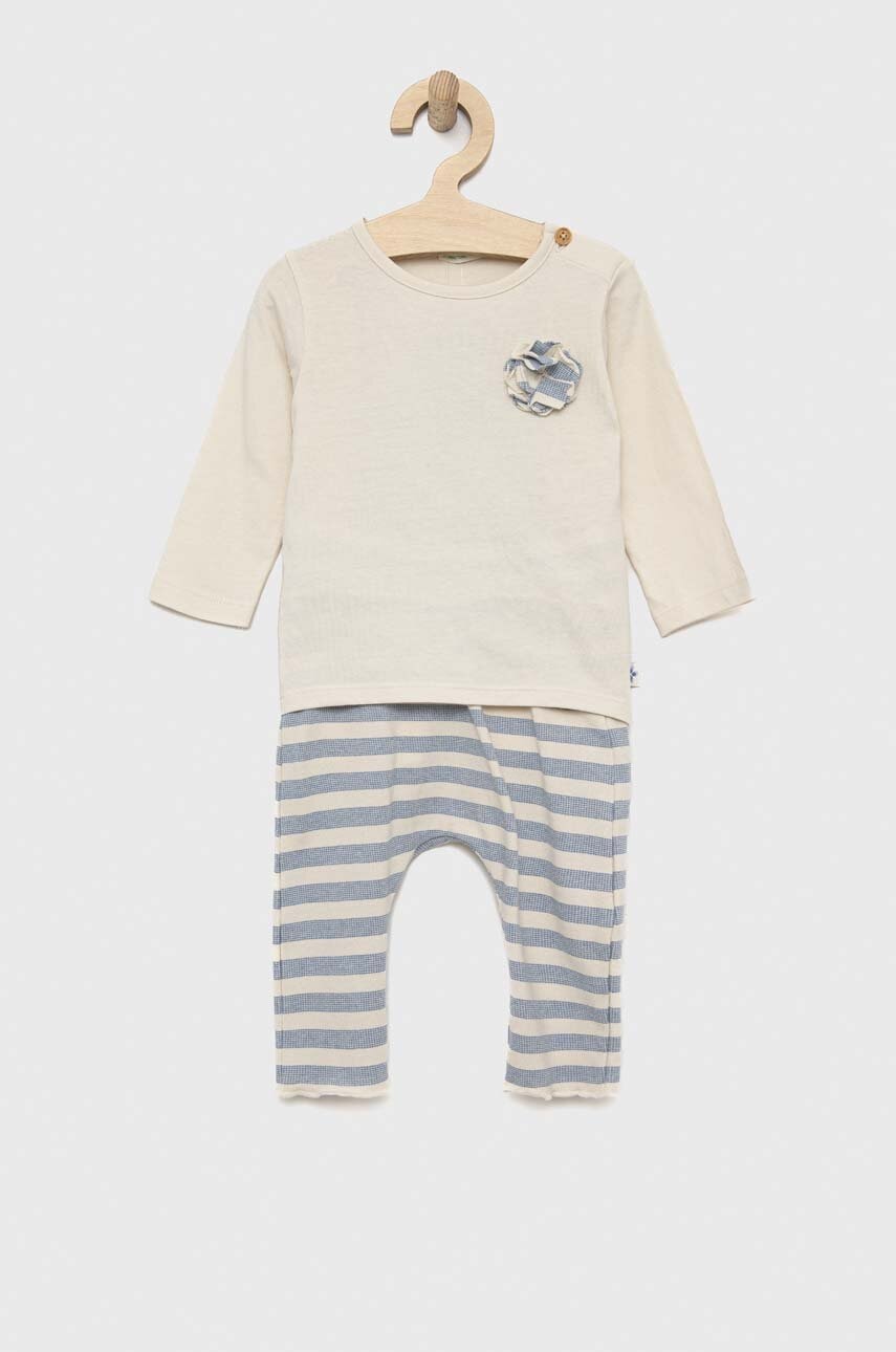 United Colors Of Benetton compleu bebe culoarea bej