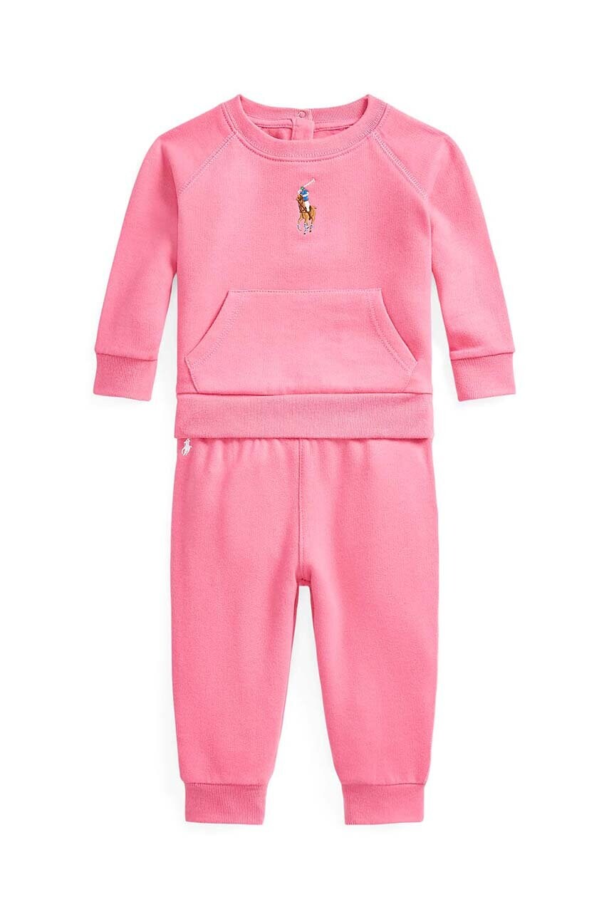 

Cпортивний костюм для немовлят Polo Ralph Lauren колір рожевий