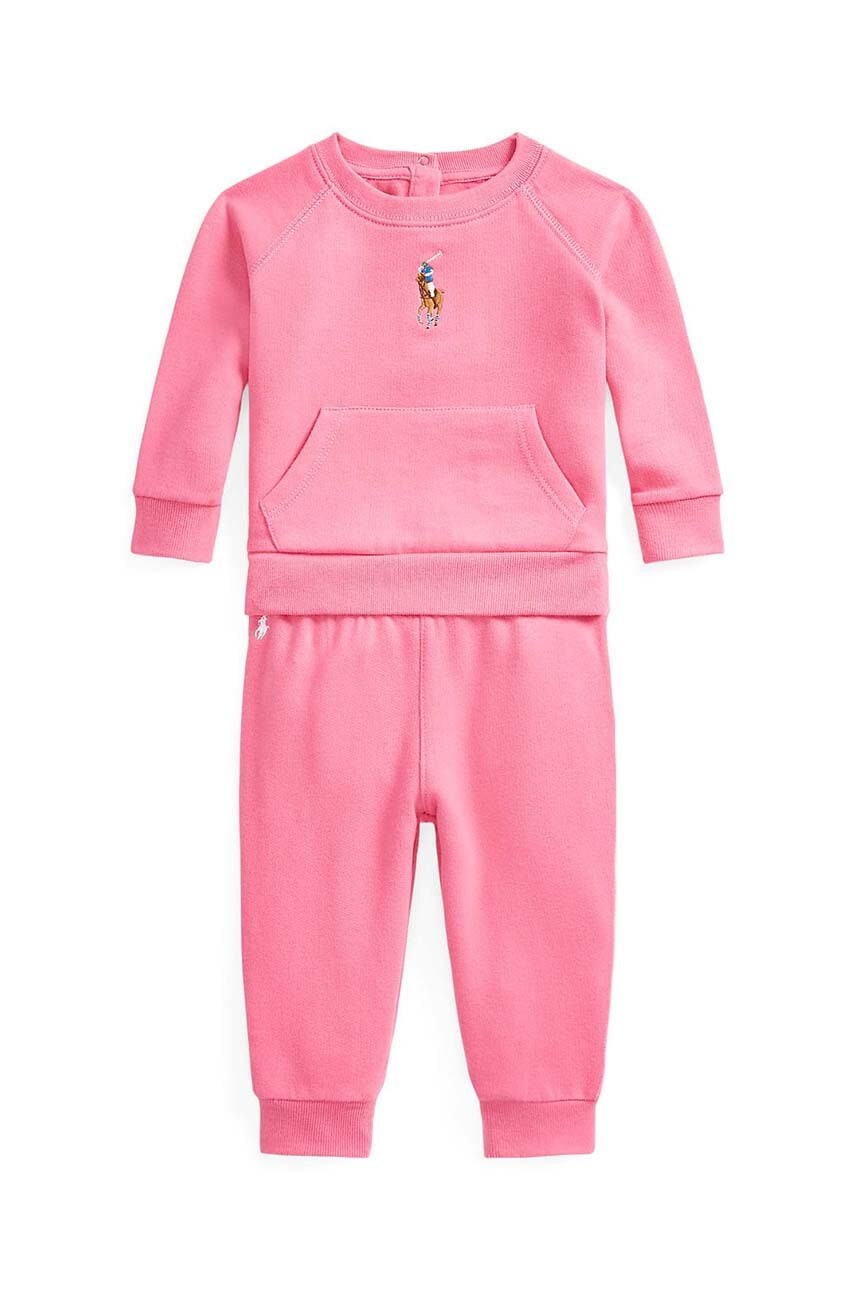 Cпортивний костюм для немовлят Polo Ralph Lauren колір рожевий в Івано-Франковську Cпортивний костюм для немовлят Polo Ralph Lauren колір рожевий в Івано-Франковську