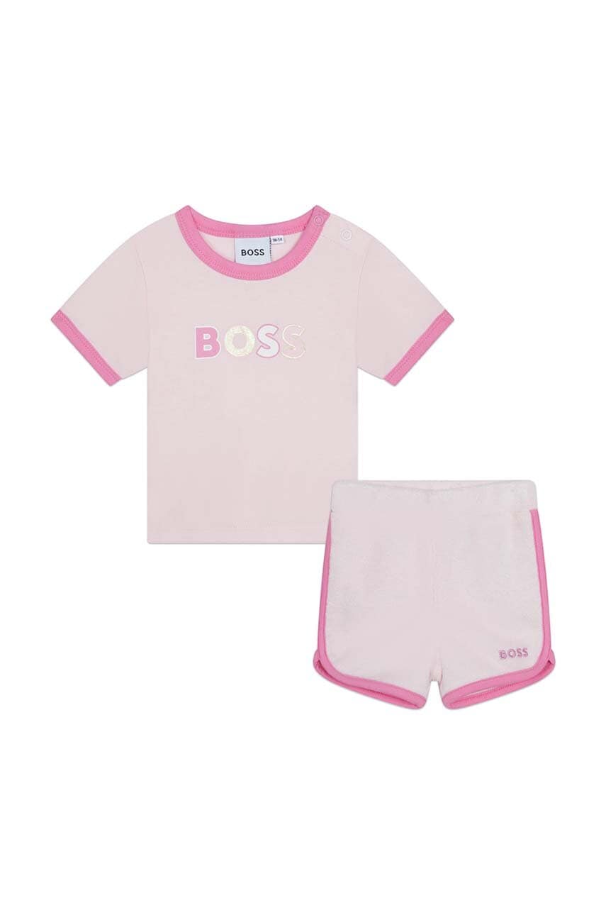 BOSS compleu bebe culoarea roz