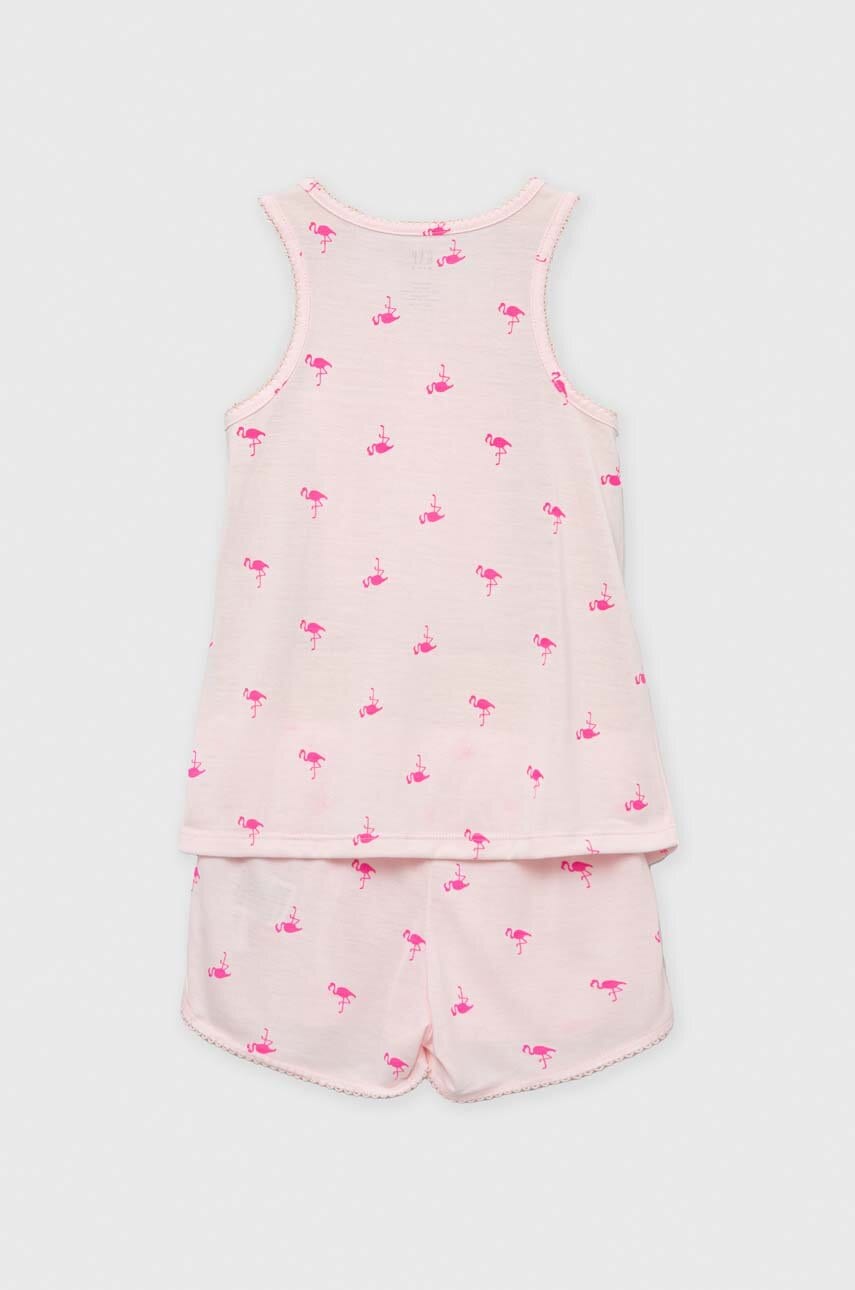 Детская пижама GAP цвет розовый узор