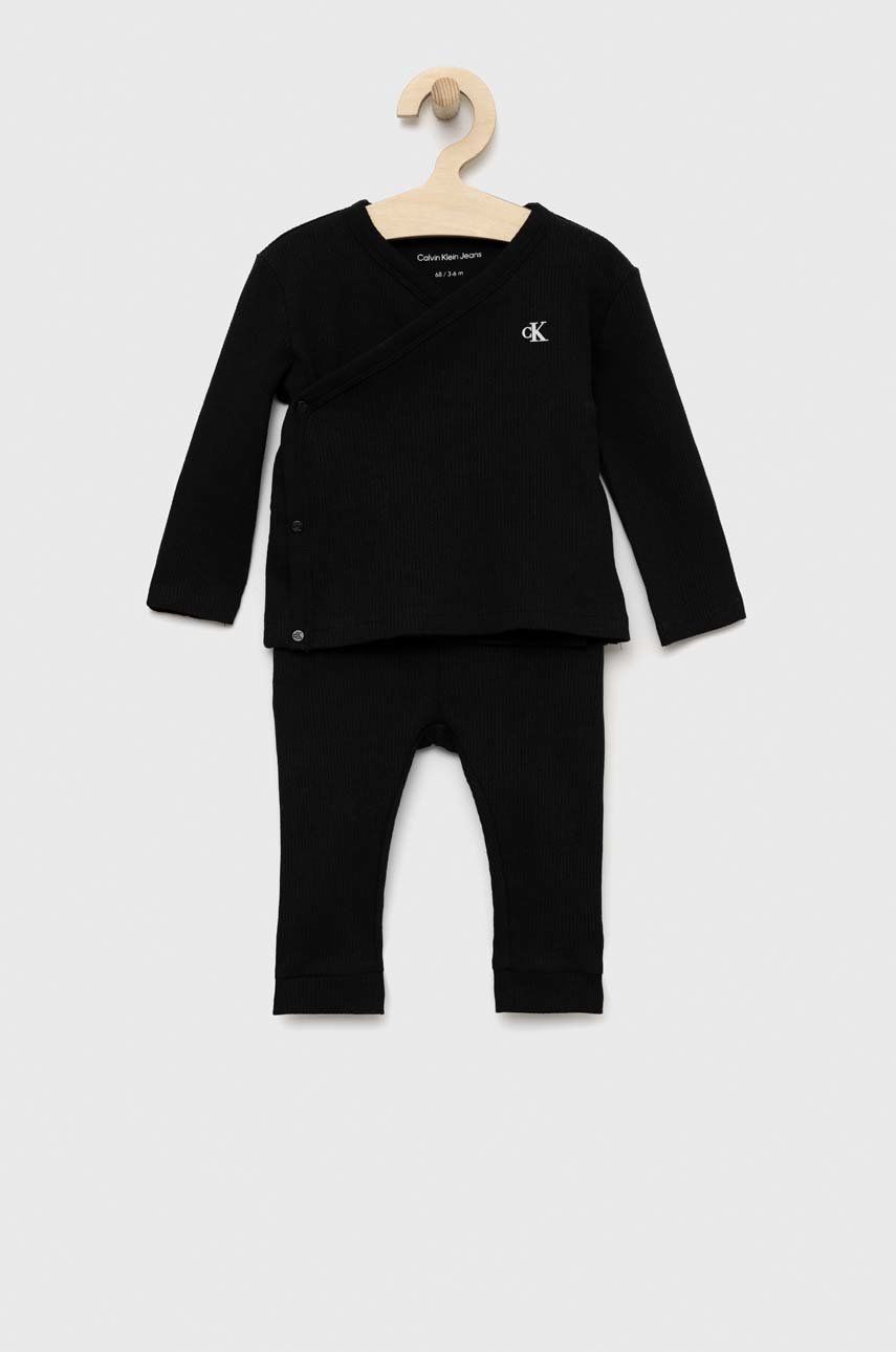 Sada pre bábätká Calvin Klein Jeans čierna farba