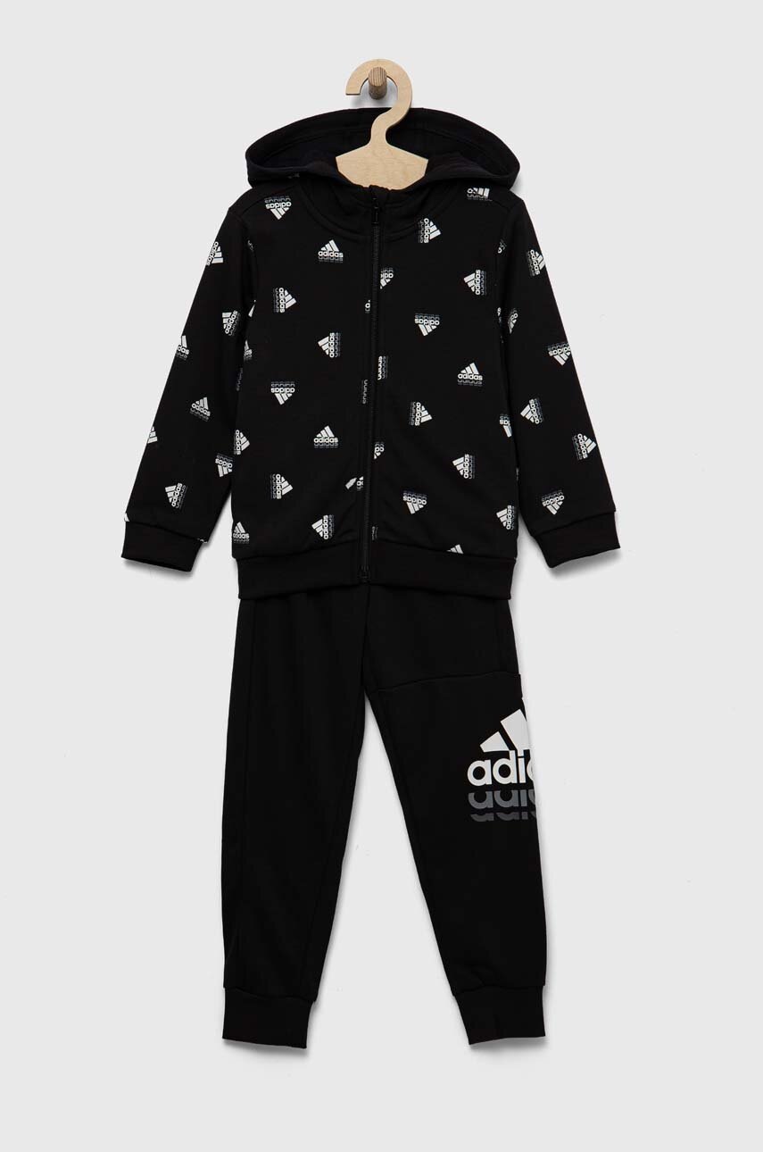 

Дитячий спортивний костюм adidas LK BLUV FT колір чорний