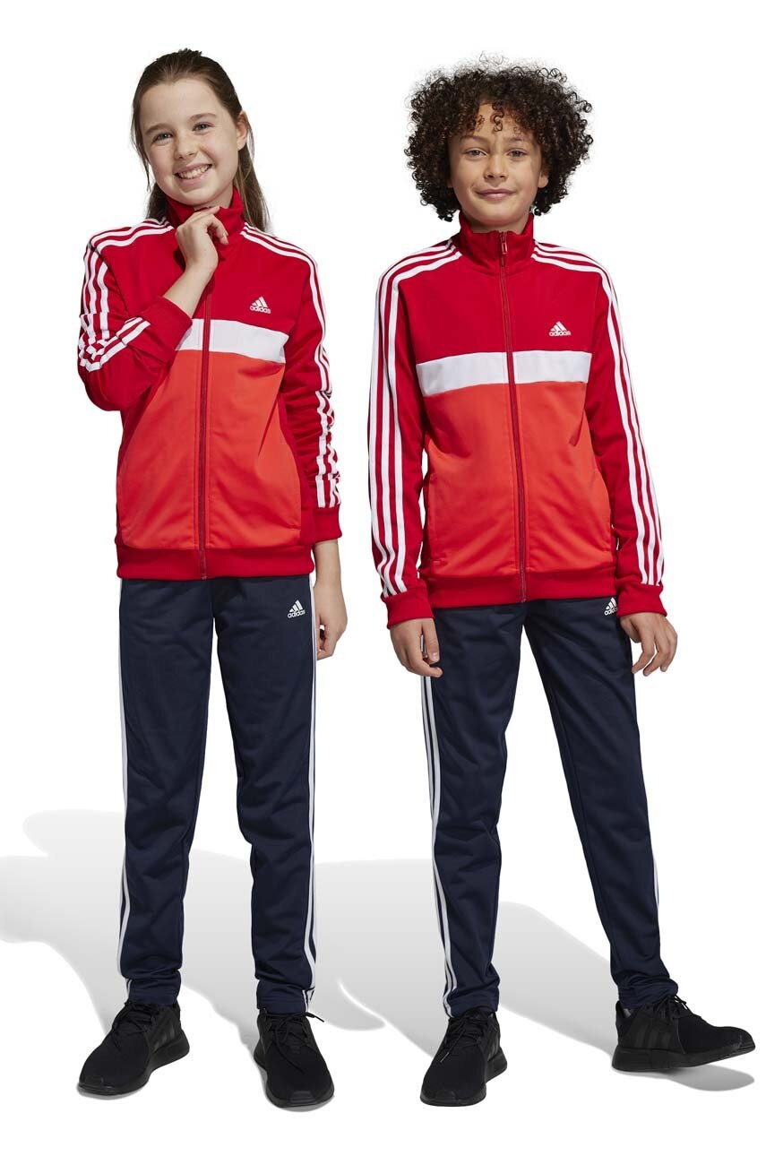 

Детски анцуг adidas U 3S TIBERIO TS в червено, Червен