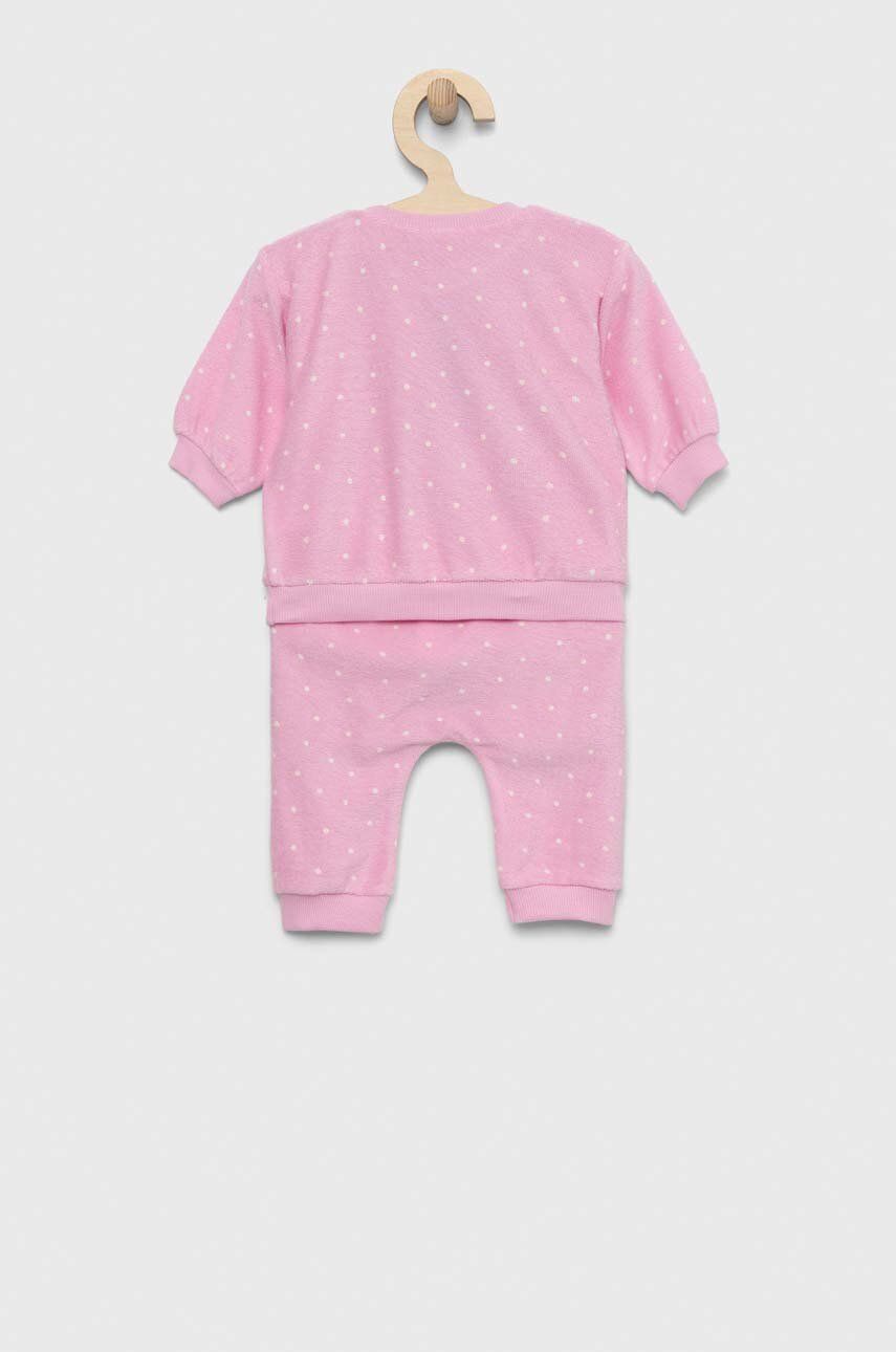 United Colors of Benetton dres niemowlęcy kolor różowy
