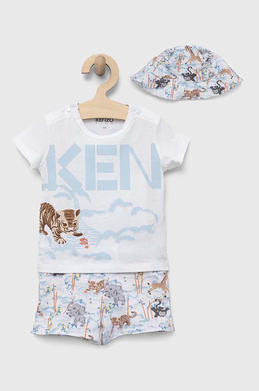 E-shop Kojenecká sada Kenzo Kids bílá barva