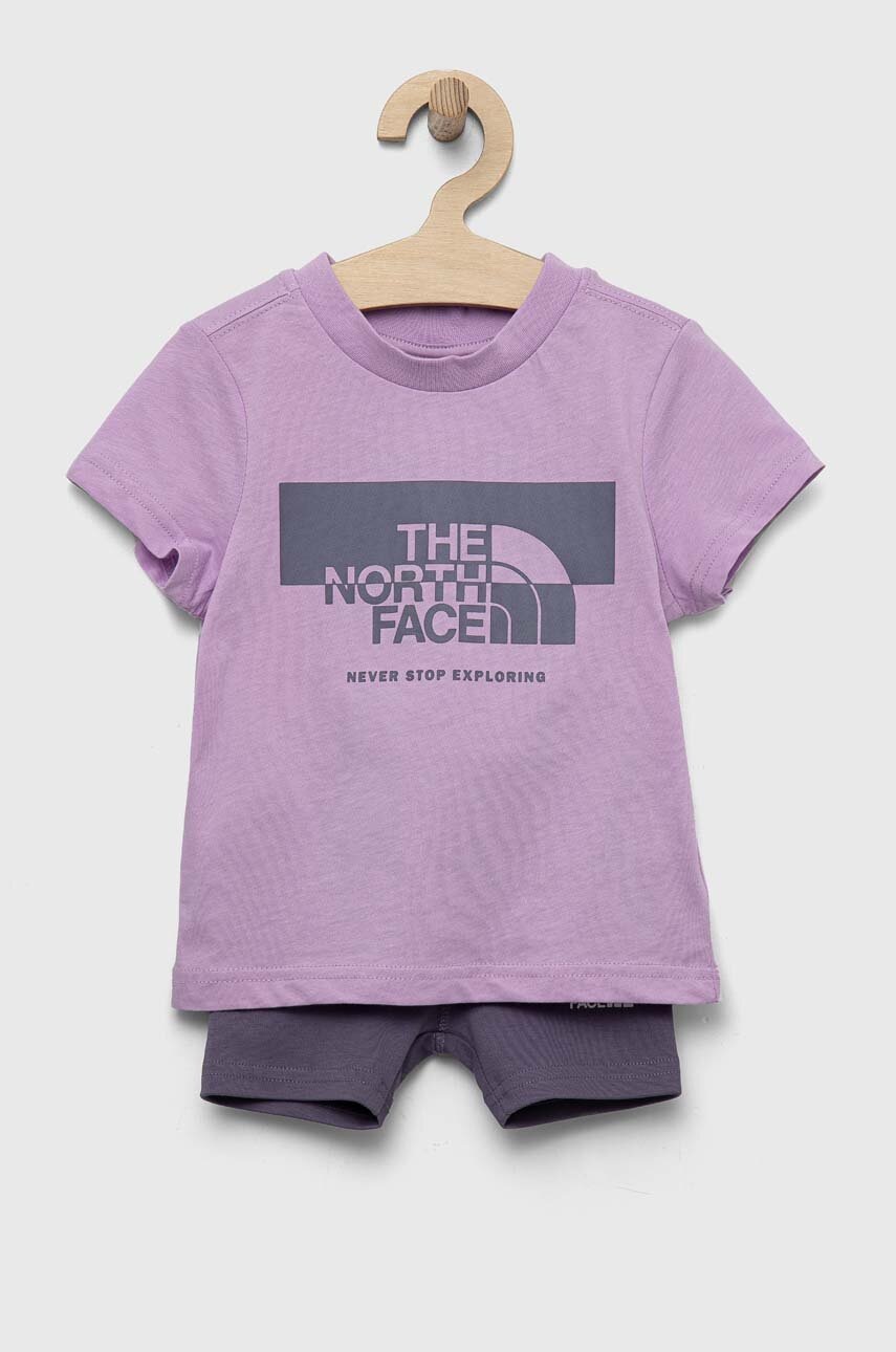 

Детский комплект The North Face цвет фиолетовый