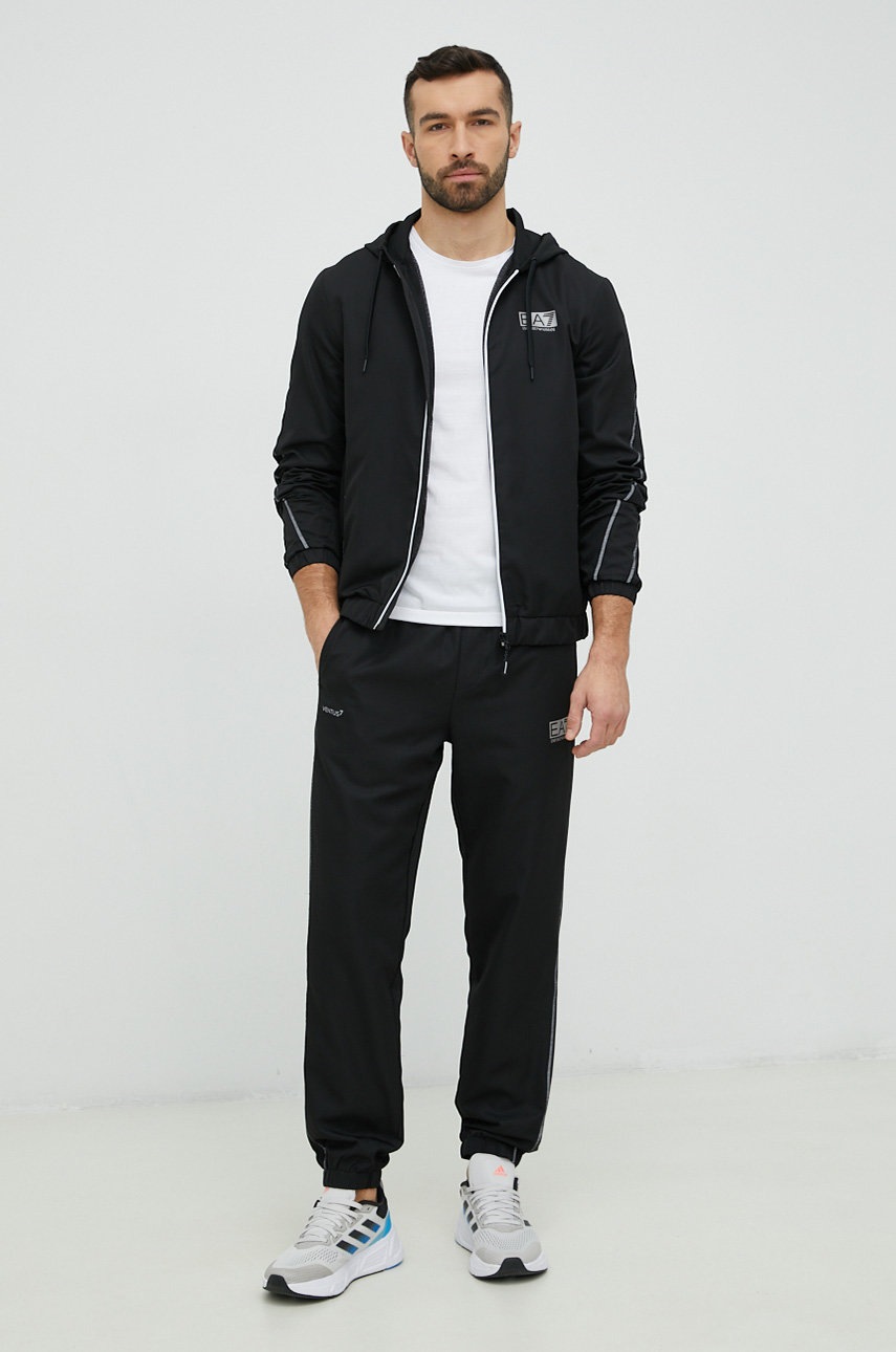 

Спортивный костюм EA7 Emporio Armani мужской цвет чёрный