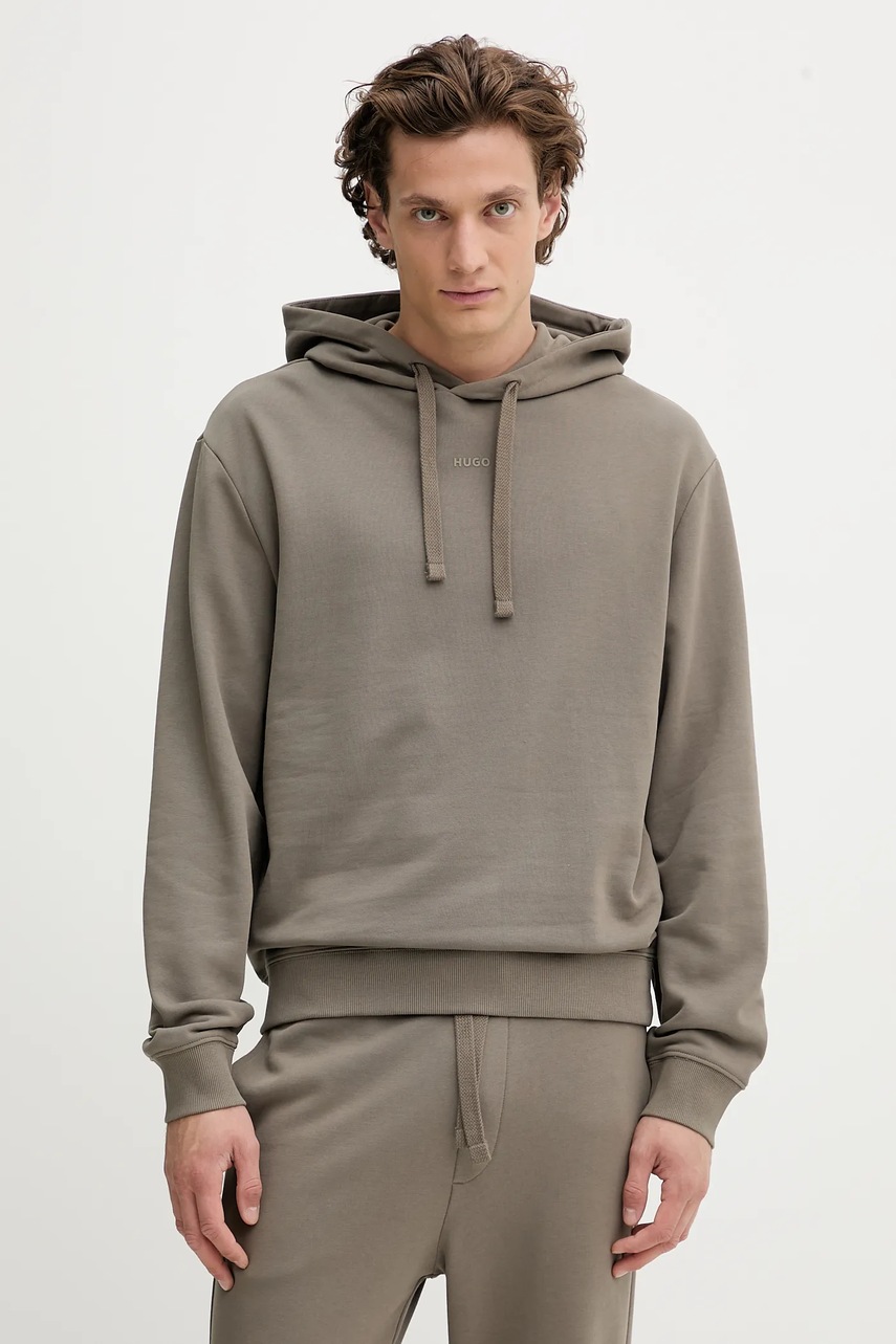 Хлопковый спортивный костюм HUGO цвет чёрный 50492581