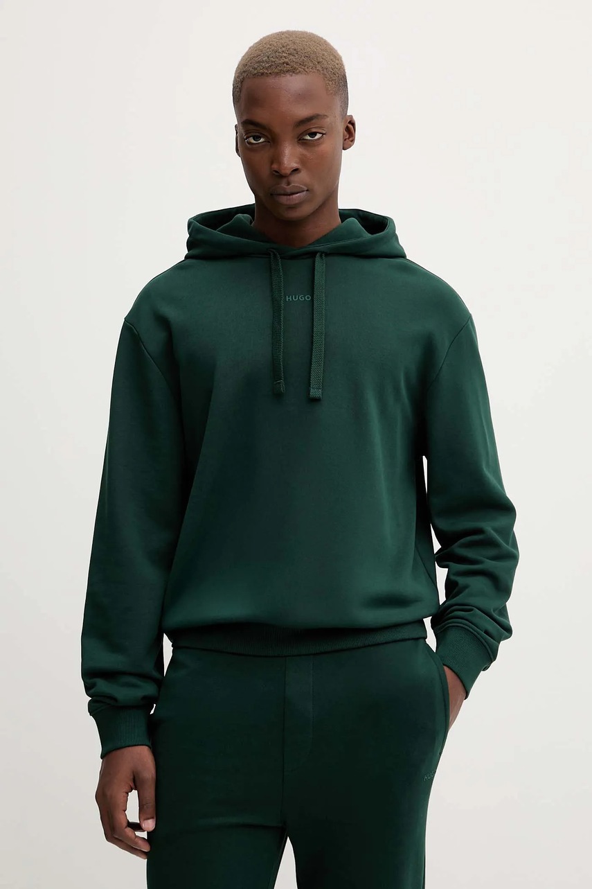 Хлопковый спортивный костюм HUGO цвет чёрный 50492581