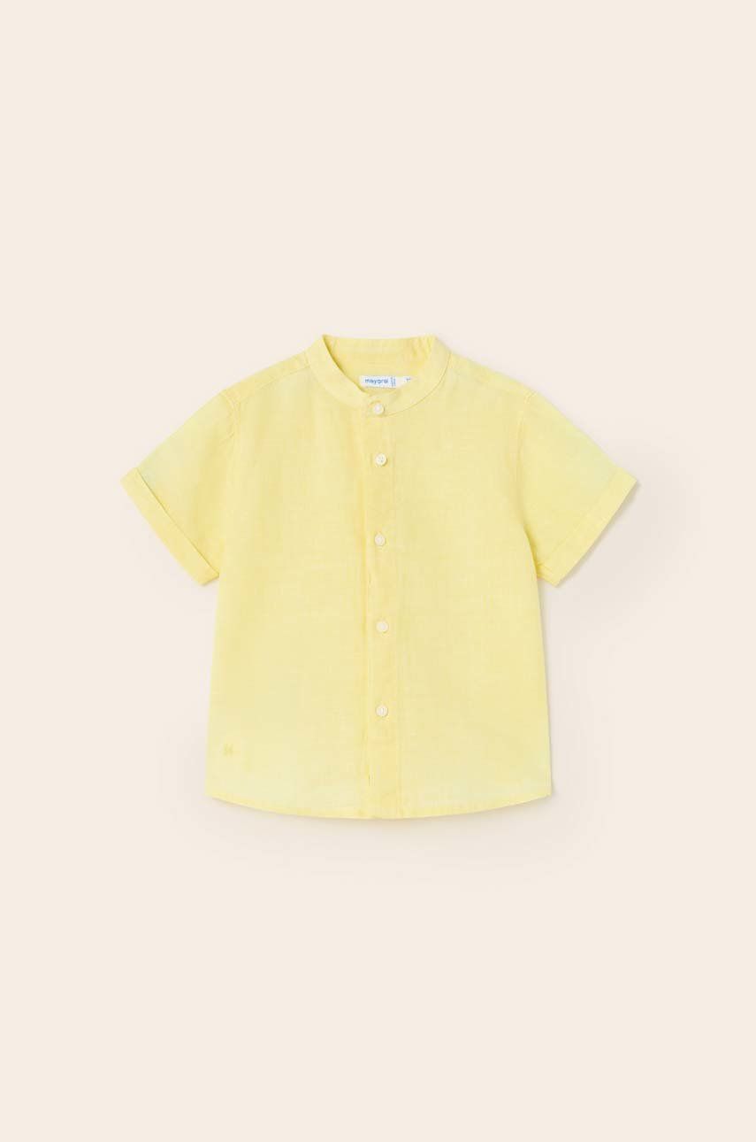 Levně Kojenecká košile Mayoral žlutá barva