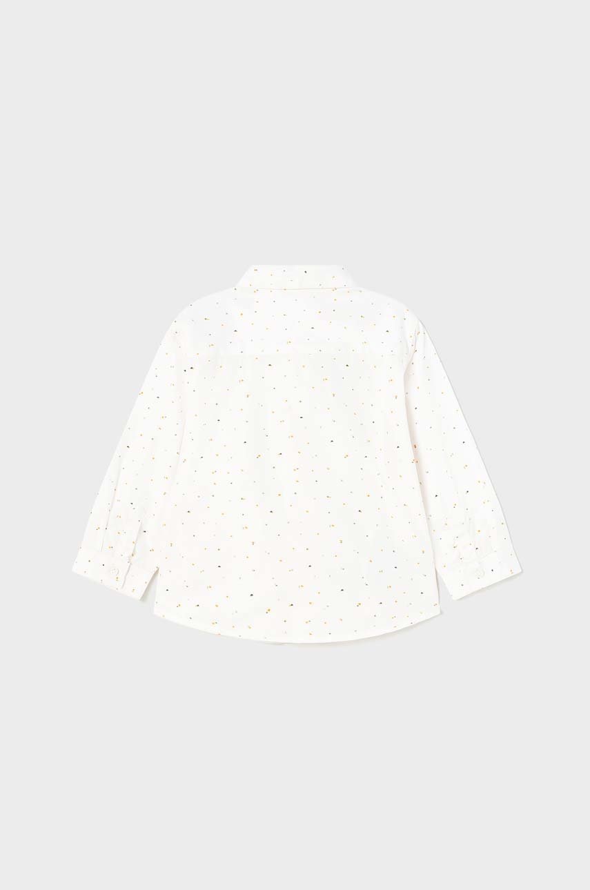 Бавовняна сорочка для немовля Mayoral колір білий