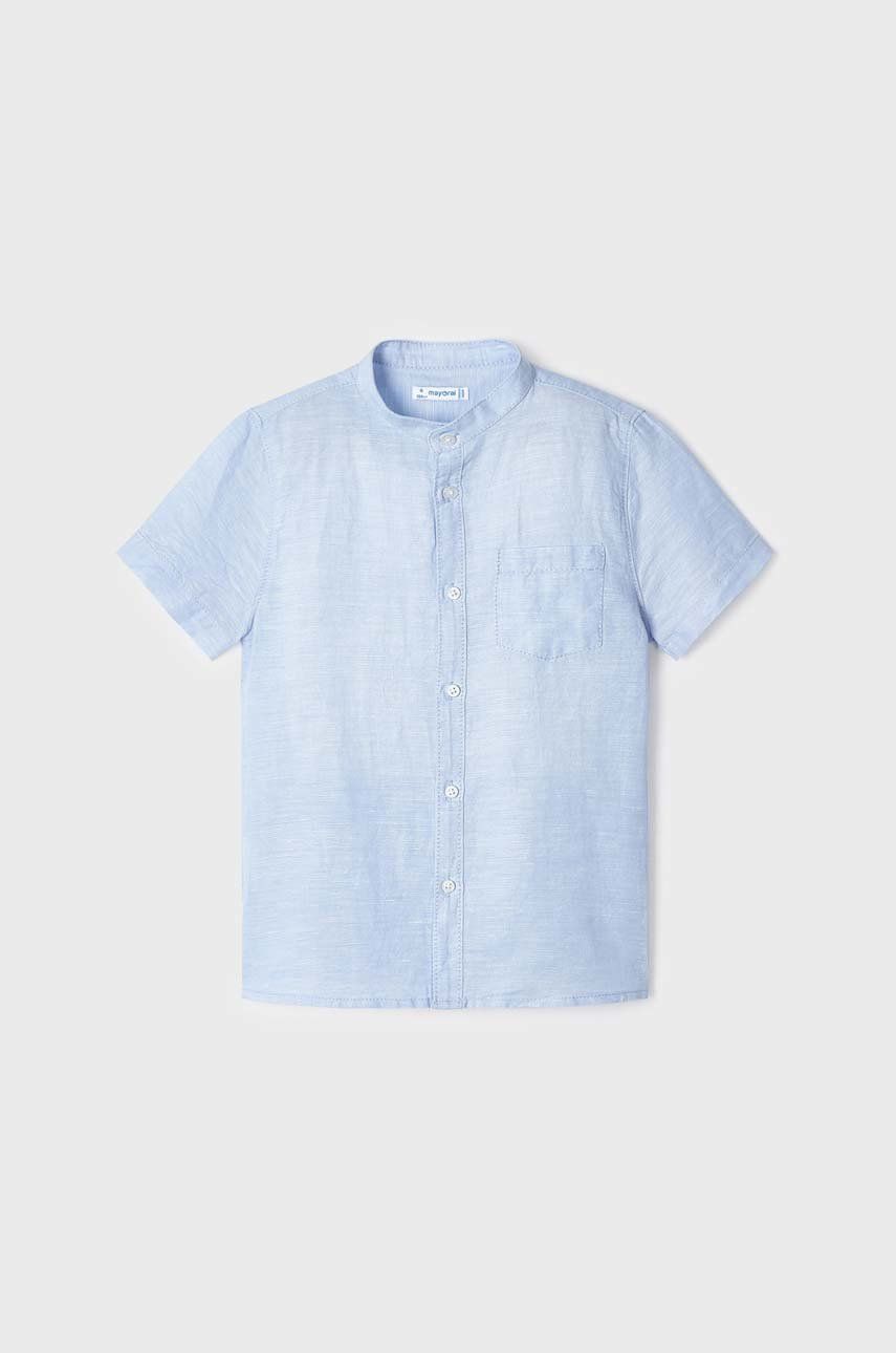 Dětská košile Mayoral - modrá -  70 % Bavlna