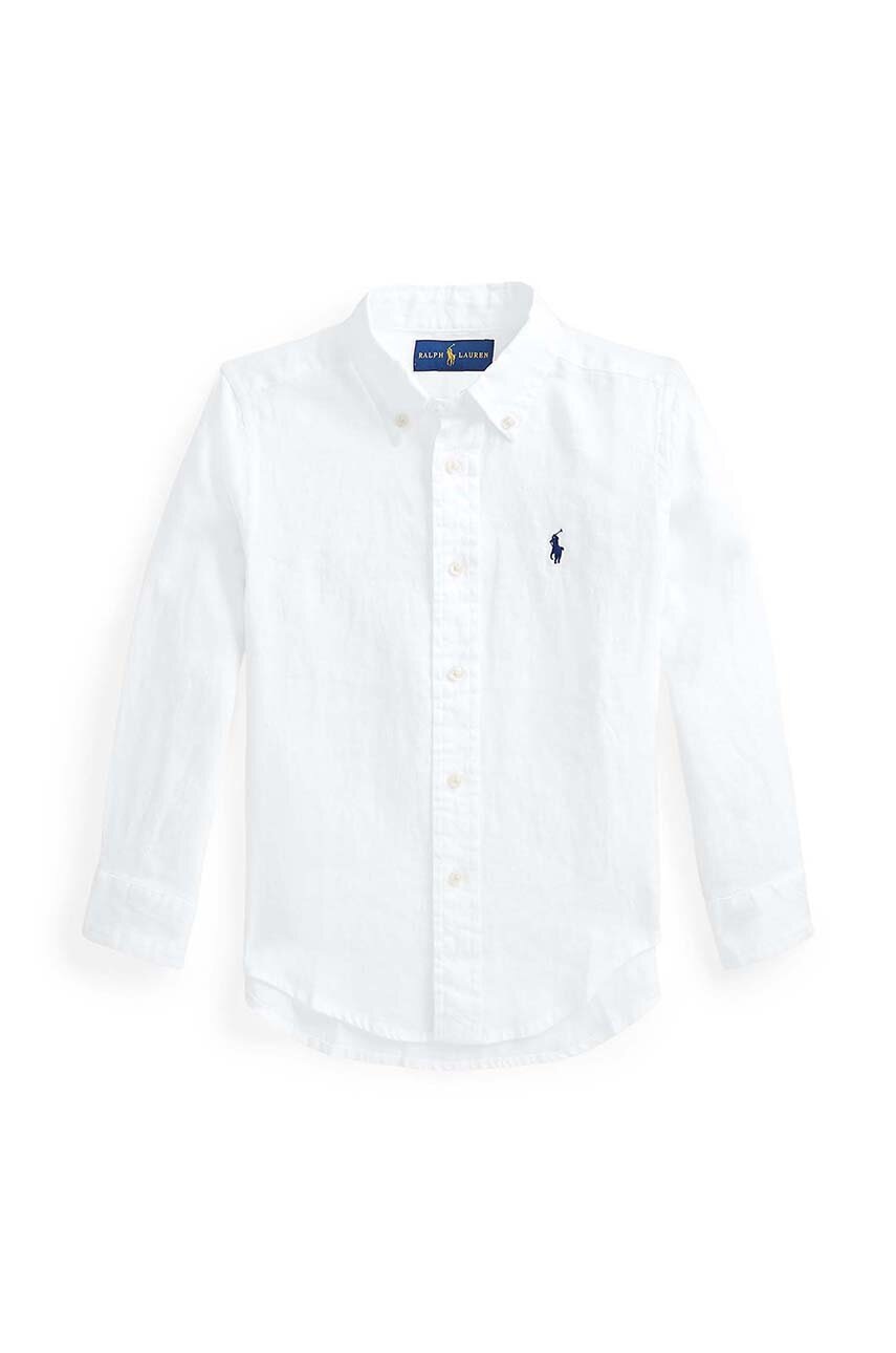 

Детска ленена риза Polo Ralph Lauren в бежово, Бежов