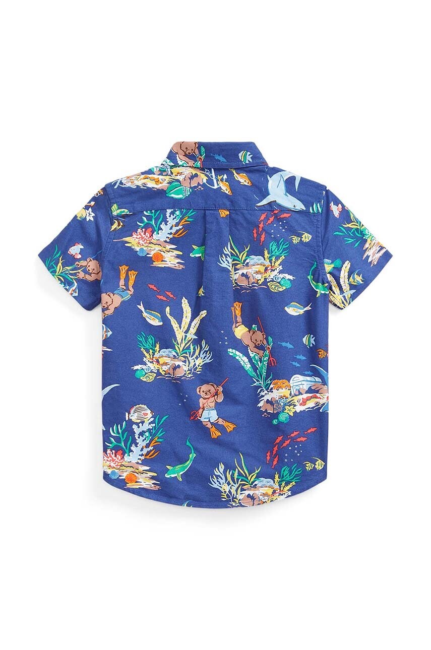 

Детская хлопковая рубашка Polo Ralph Lauren