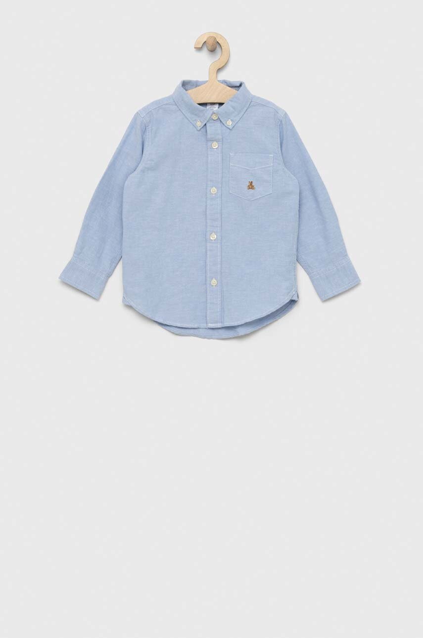 

Детска памучна риза GAP в синьо, Син