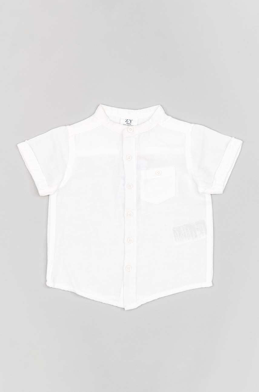 Levně Kojenecká košile zippy bílá barva