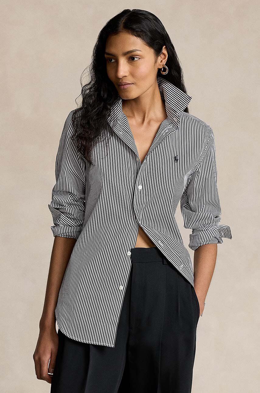 Levně Košile Polo Ralph Lauren dámská, regular, s klasickým límcem, 211891379