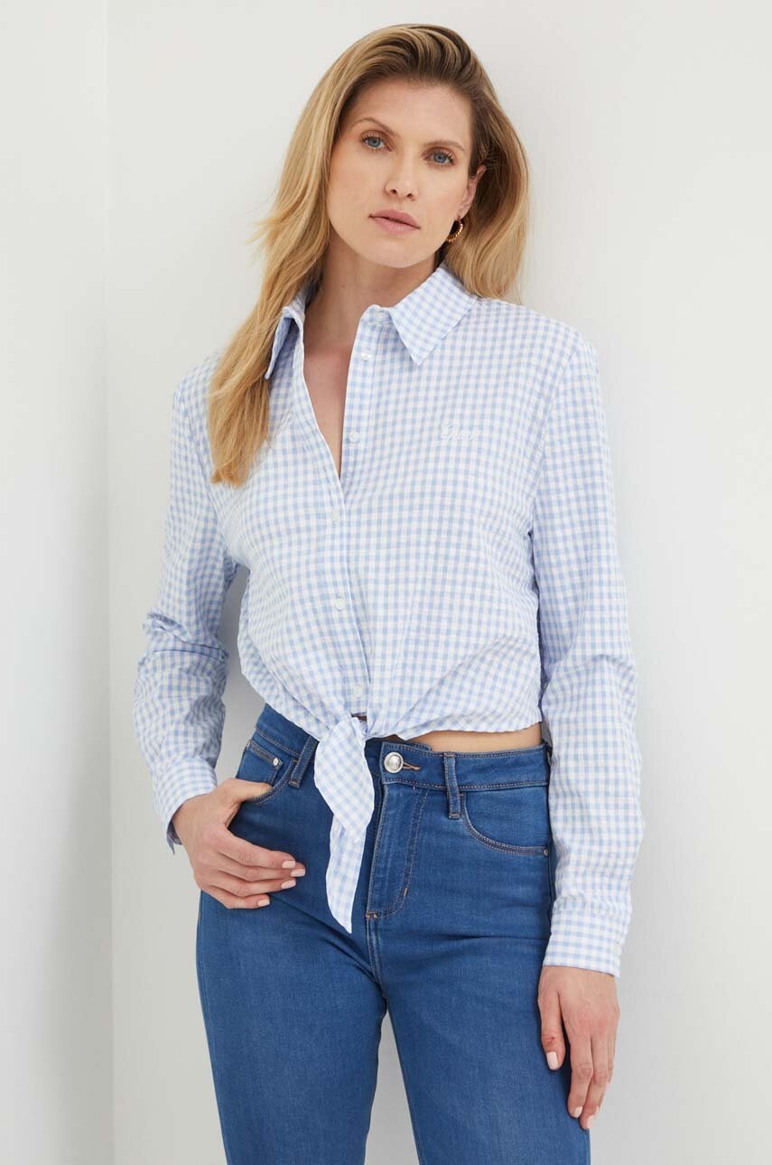 

Сорочка Guess жіноча regular класичний комір