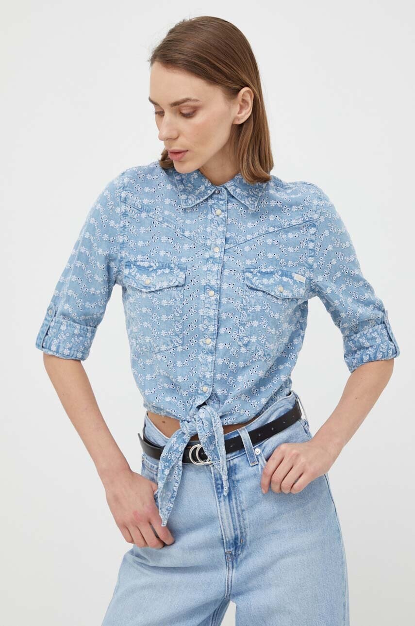 

Сорочка Guess жіноча regular класичний комір