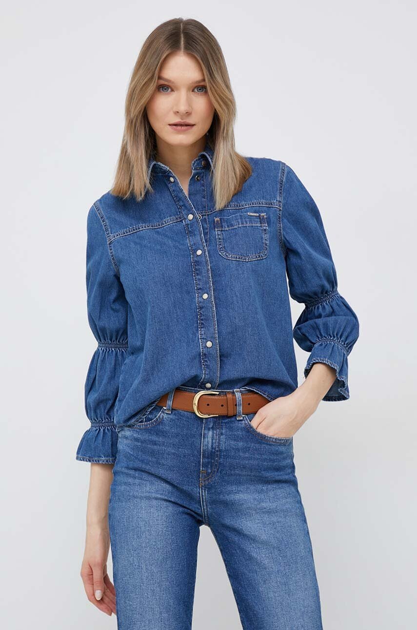 

Джинсовая рубашка Pepe Jeans Maeve женская regular классический воротник
