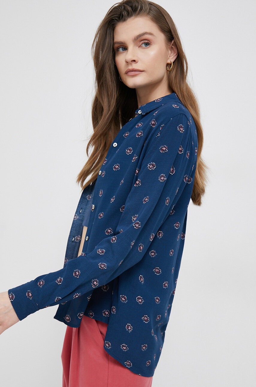 

Сорочка Pepe Jeans Billie жіноча колір синій regular класичний комір