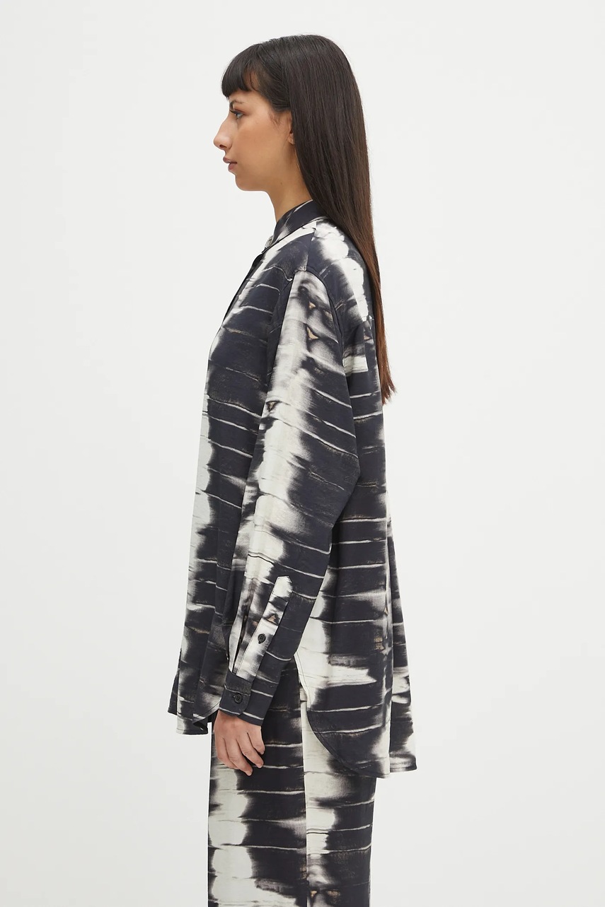 Рубашка Samsoe Samsoe женская цвет белый relaxed классический воротник