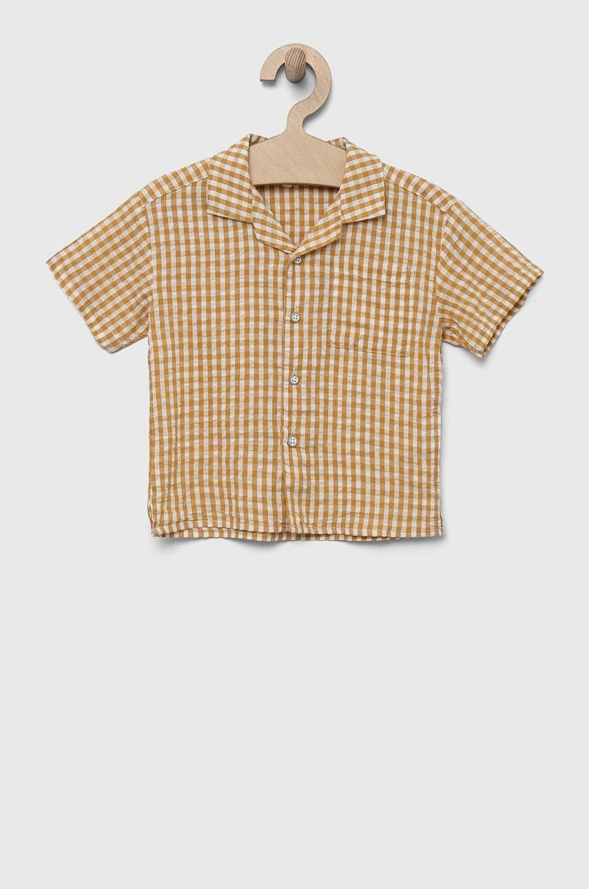 E-shop Kojenecká košile OVS oranžová barva