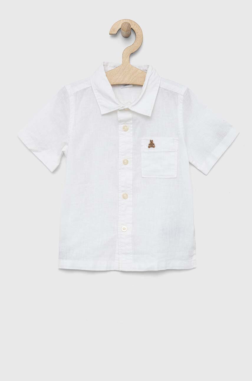 

Детска ленена риза GAP в бяло, Бял