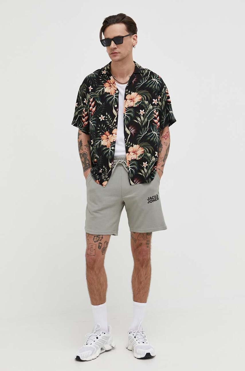 

Сорочка Jack & Jones JJEJEFF чоловіча колір чорний relaxed 12222898