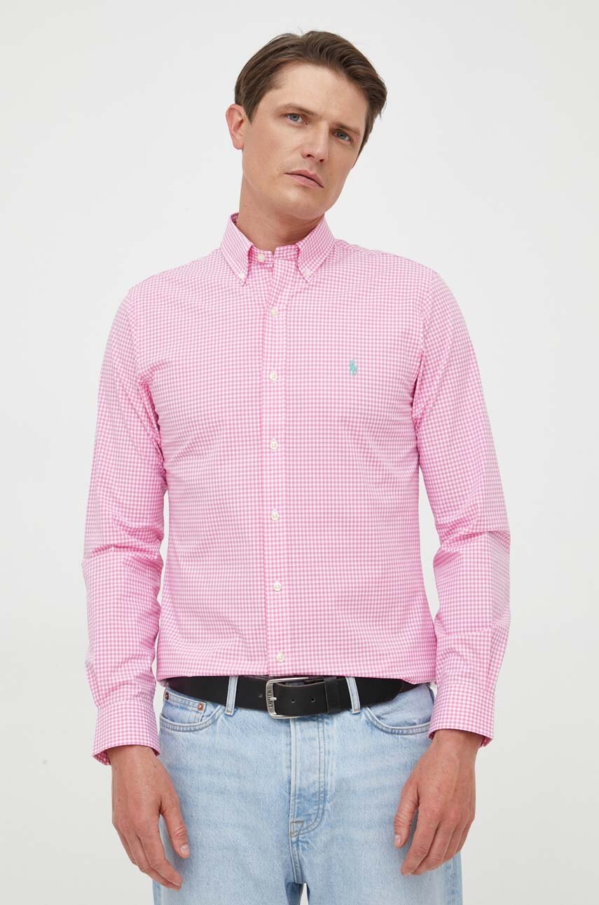 

Рубашка Polo Ralph Lauren мужская slim воротник button-down