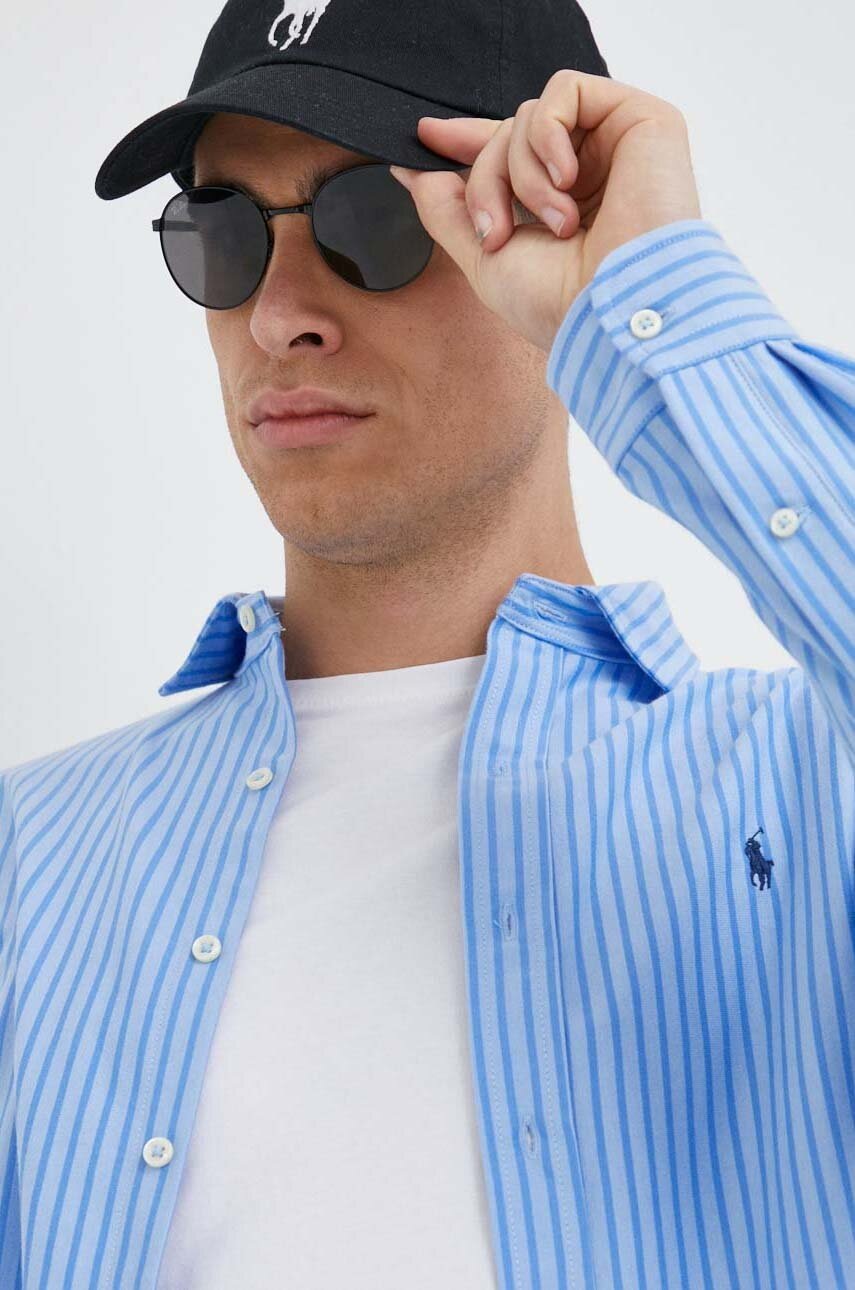 

Бавовняна сорочка Polo Ralph Lauren чоловіча regular з італійським коміром