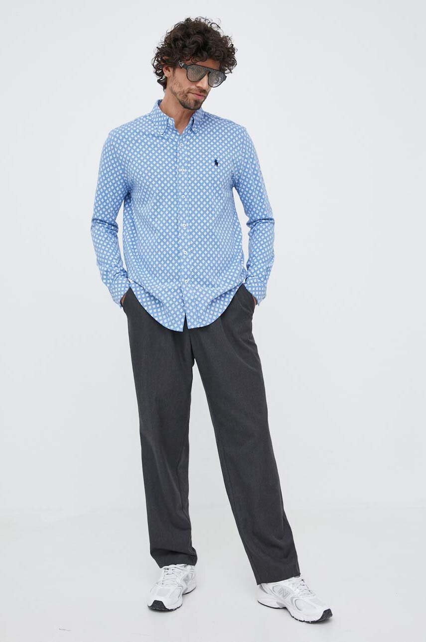 

Бавовняна сорочка Polo Ralph Lauren чоловіча regular комір button-down