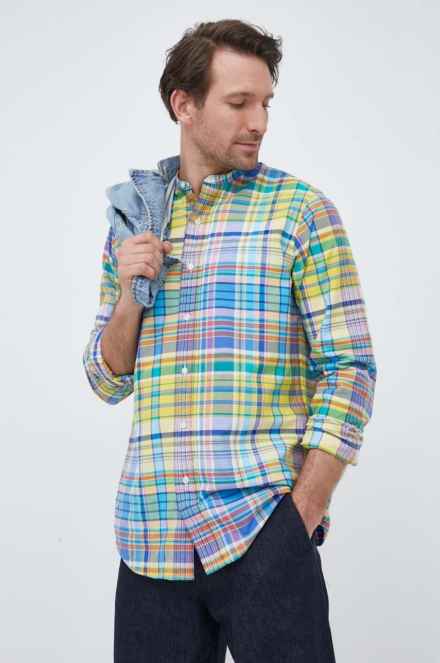 Košile Polo Ralph Lauren relaxed, se stojáčkem - vícebarevná -  100 % Bavlna