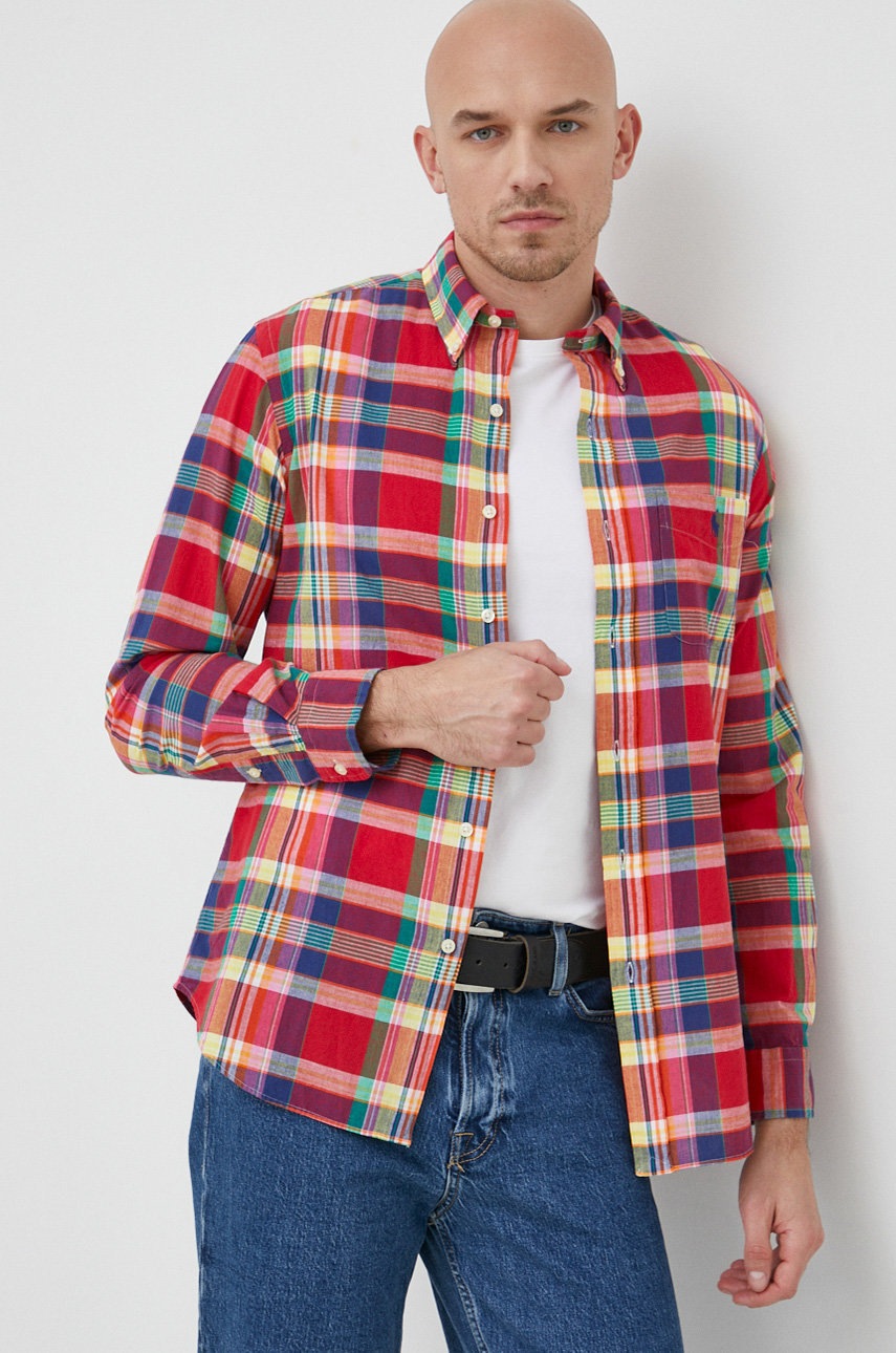 

Бавовняна сорочка Polo Ralph Lauren чоловіча regular комір button-down