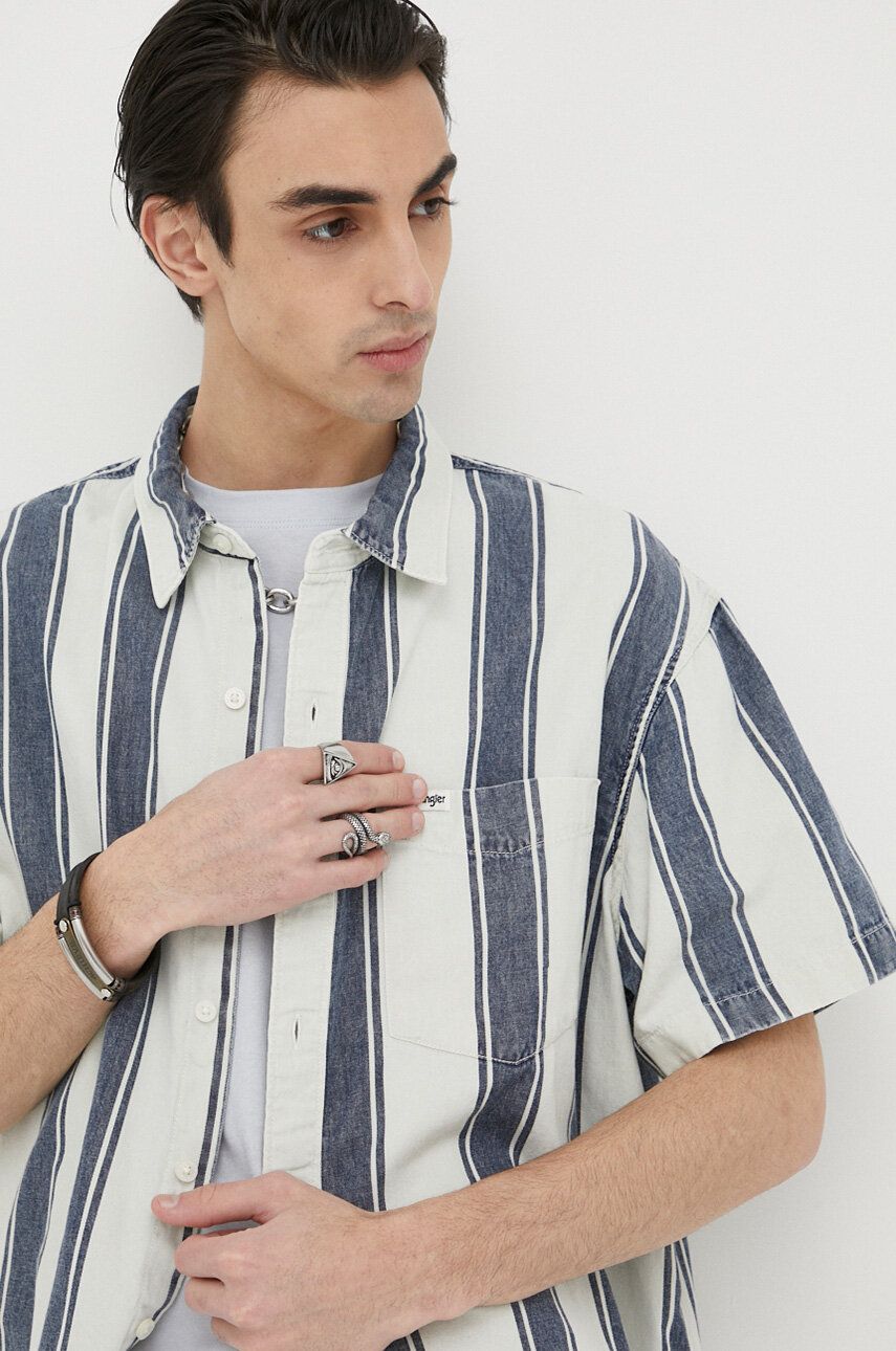 Košile Wrangler relaxed, s klasickým límcem - vícebarevná -  100 % Bavlna