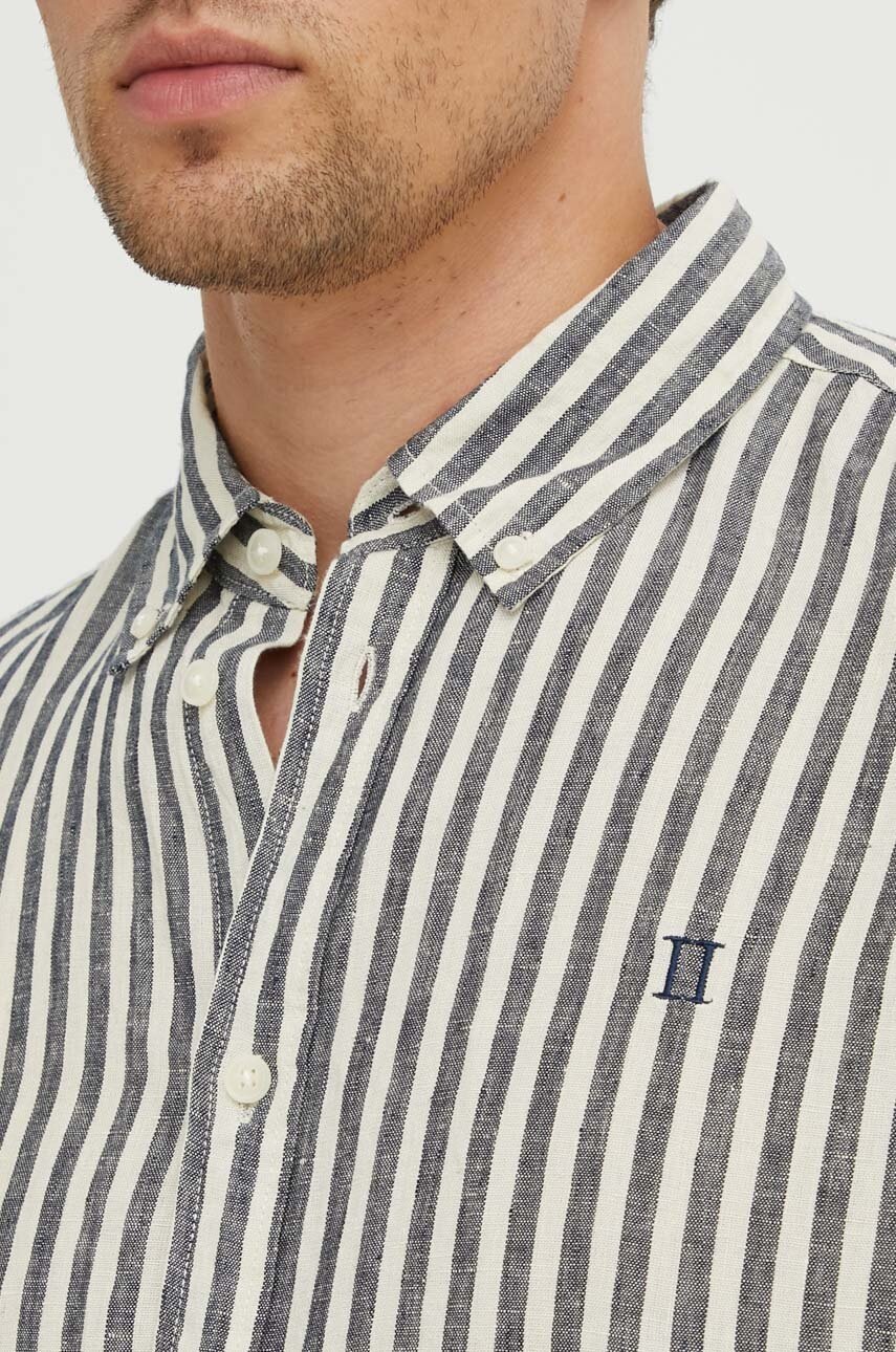 Πουκάμισο από λινό Les Deux χρώμα: μπεζ LDM410150 φωτογραφία