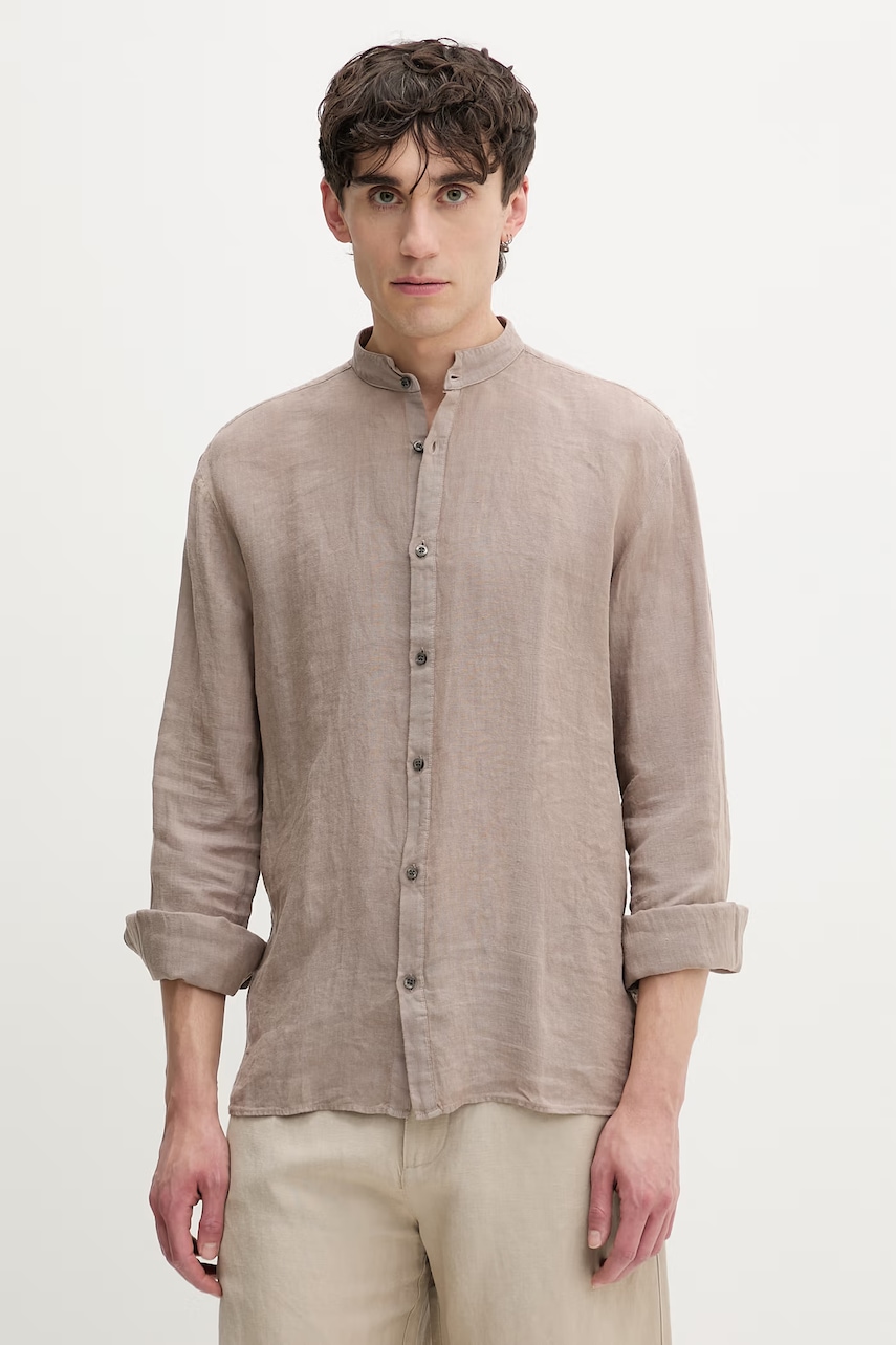 HUGO cămașă pentru bărbați, din in