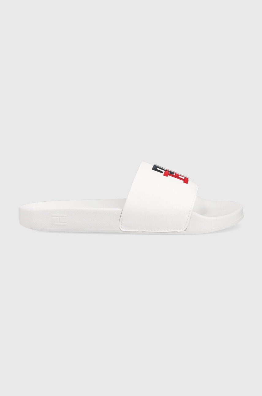 

Чехли Tommy Hilfiger Fw0fw06833 Th Essential Slide в бяло с платформа, Бял