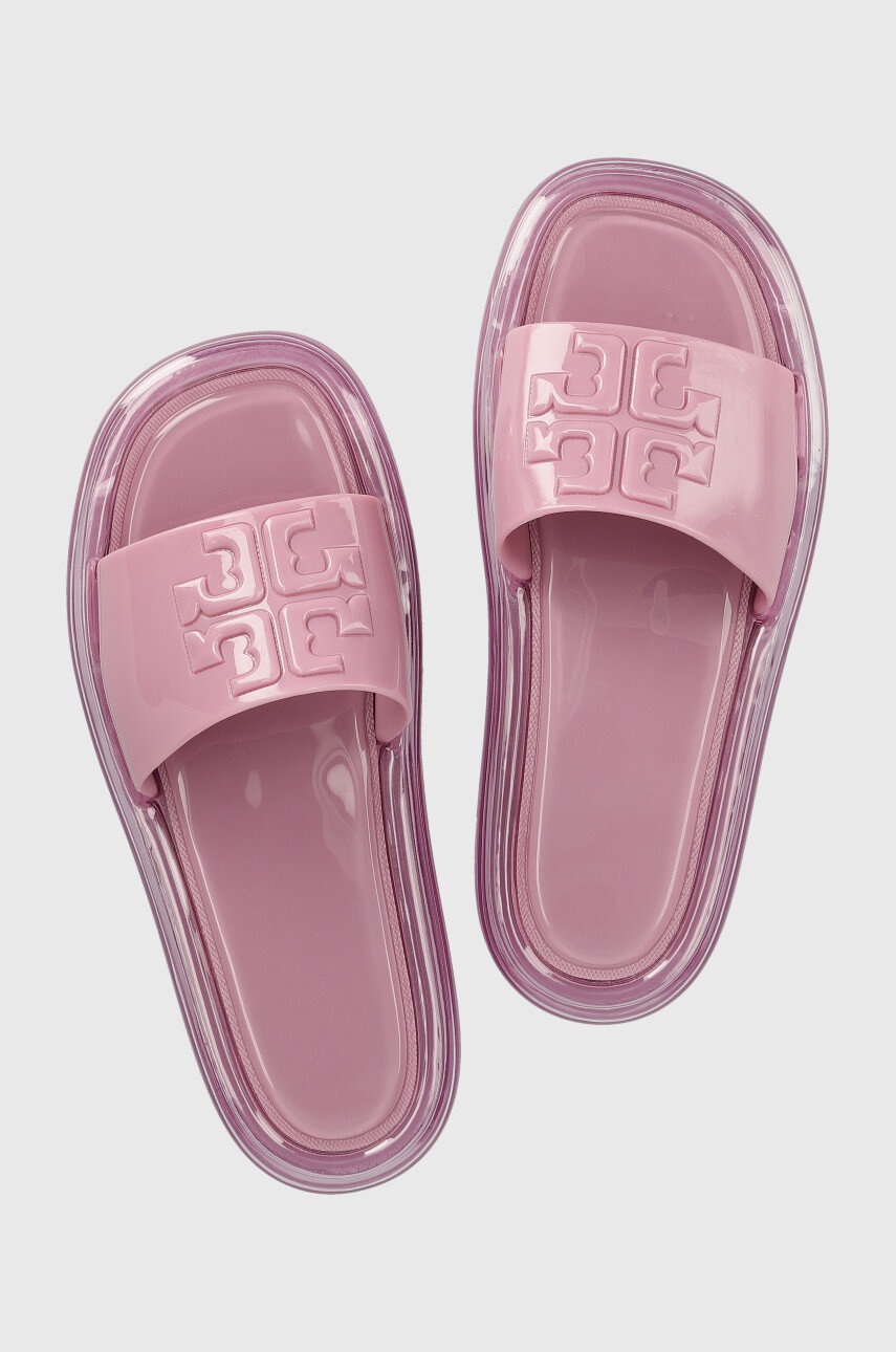 

Чехли Tory Burch Bubble Jelly в розово, Розов