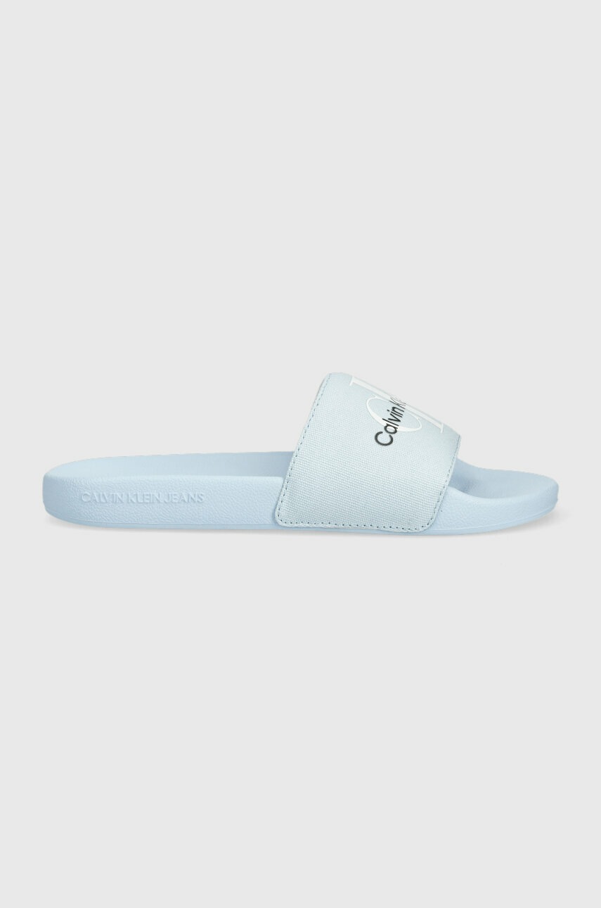 

Чехли Calvin Klein Jeans SLIDE MONOGRAM CO в синьо YW0YW00103, Син