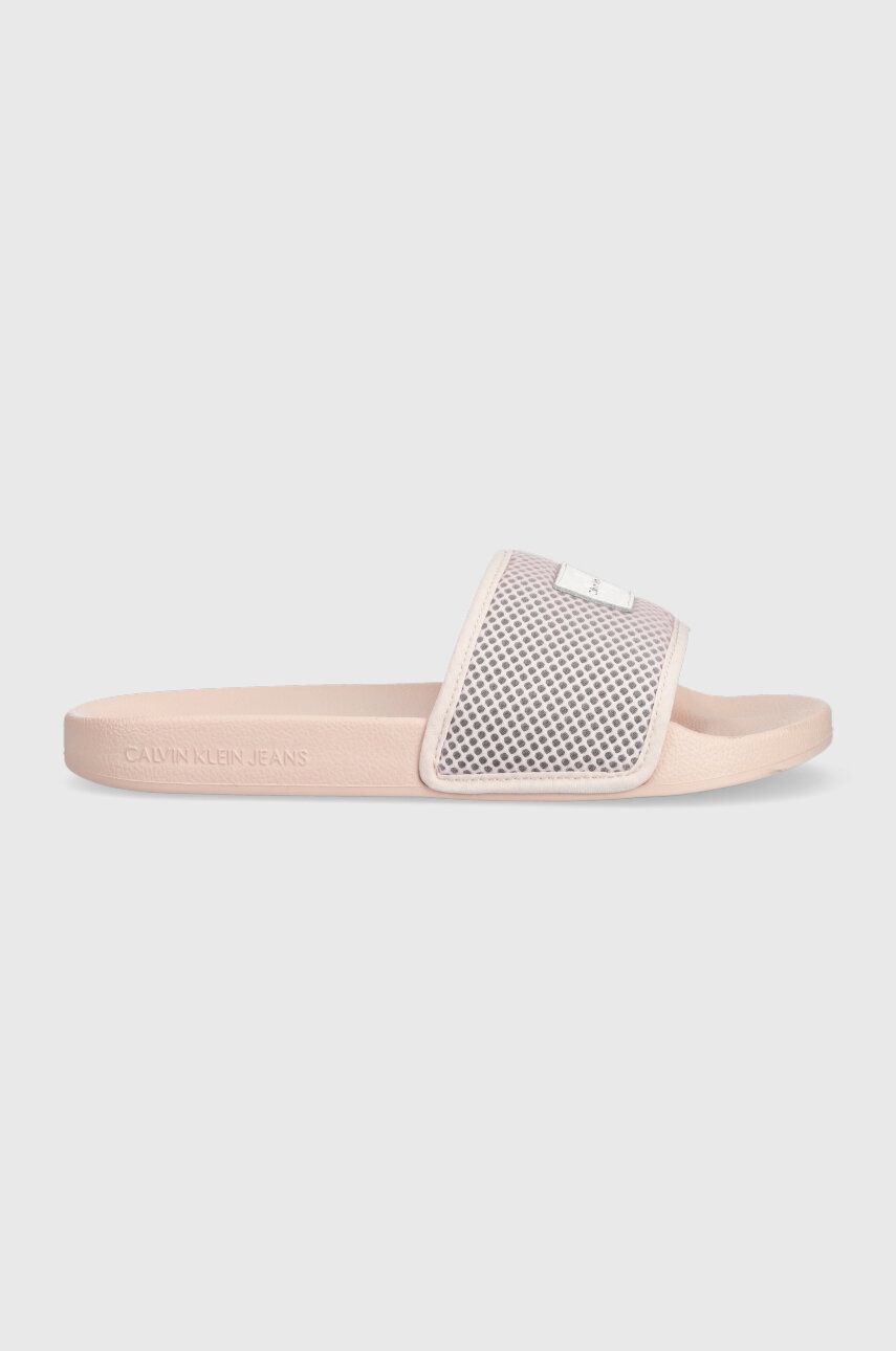 

Чехли Calvin Klein Jeans SLIDE BADGE WN в розово YW0YW00997, Розов