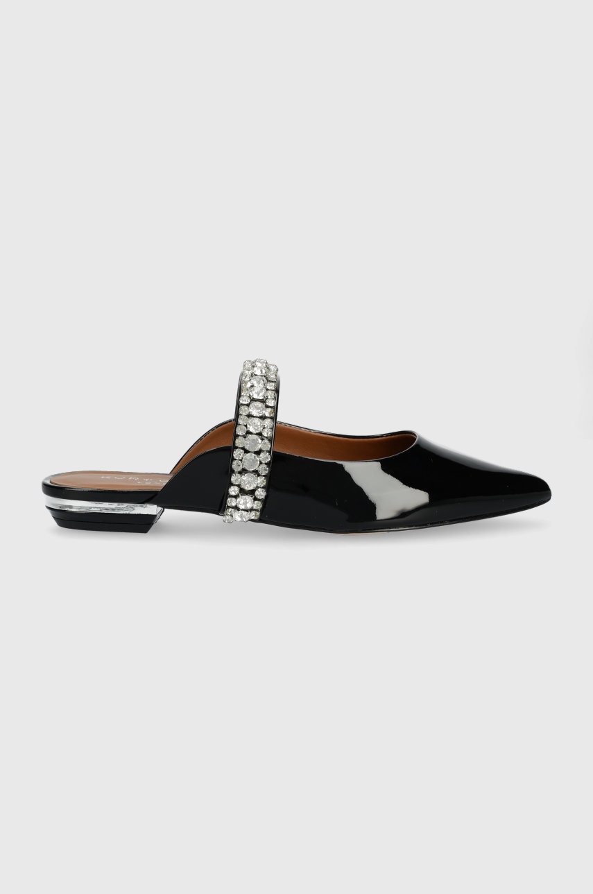 Kurt Geiger London Slapi De Piele Princely Femei, Culoarea Negru, 1808900309