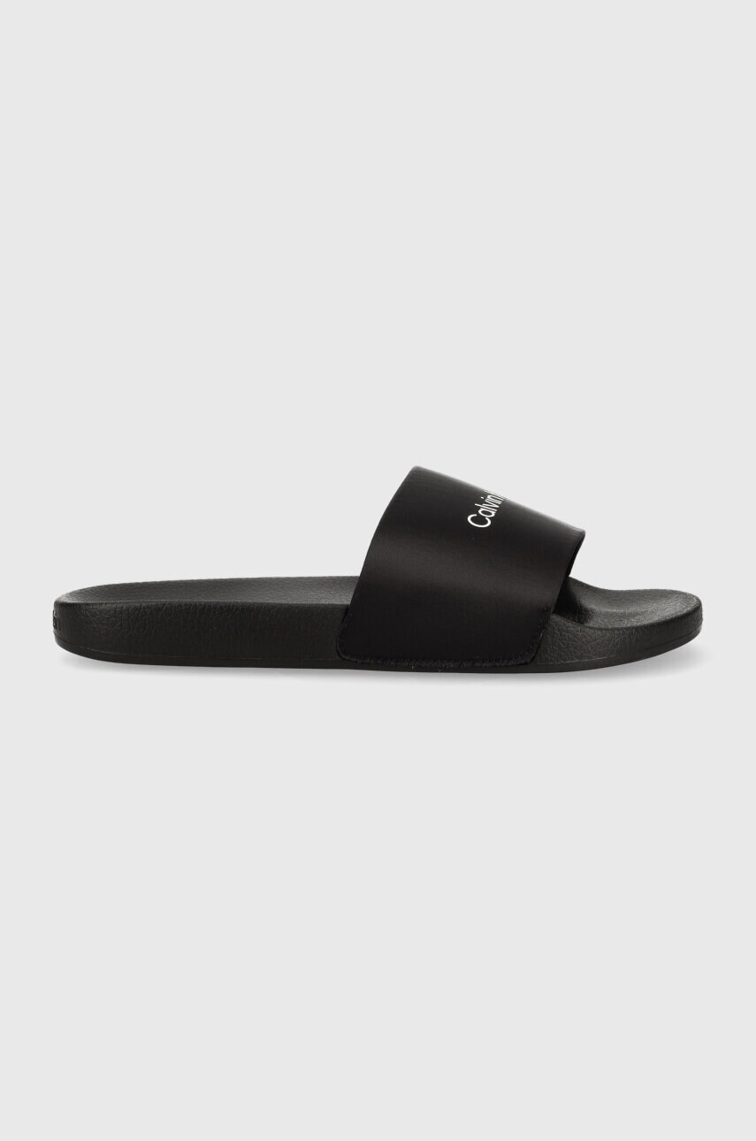 

Чехли Calvin Klein POOL SLIDE - SATIN в черно HW0HW01508, Черен