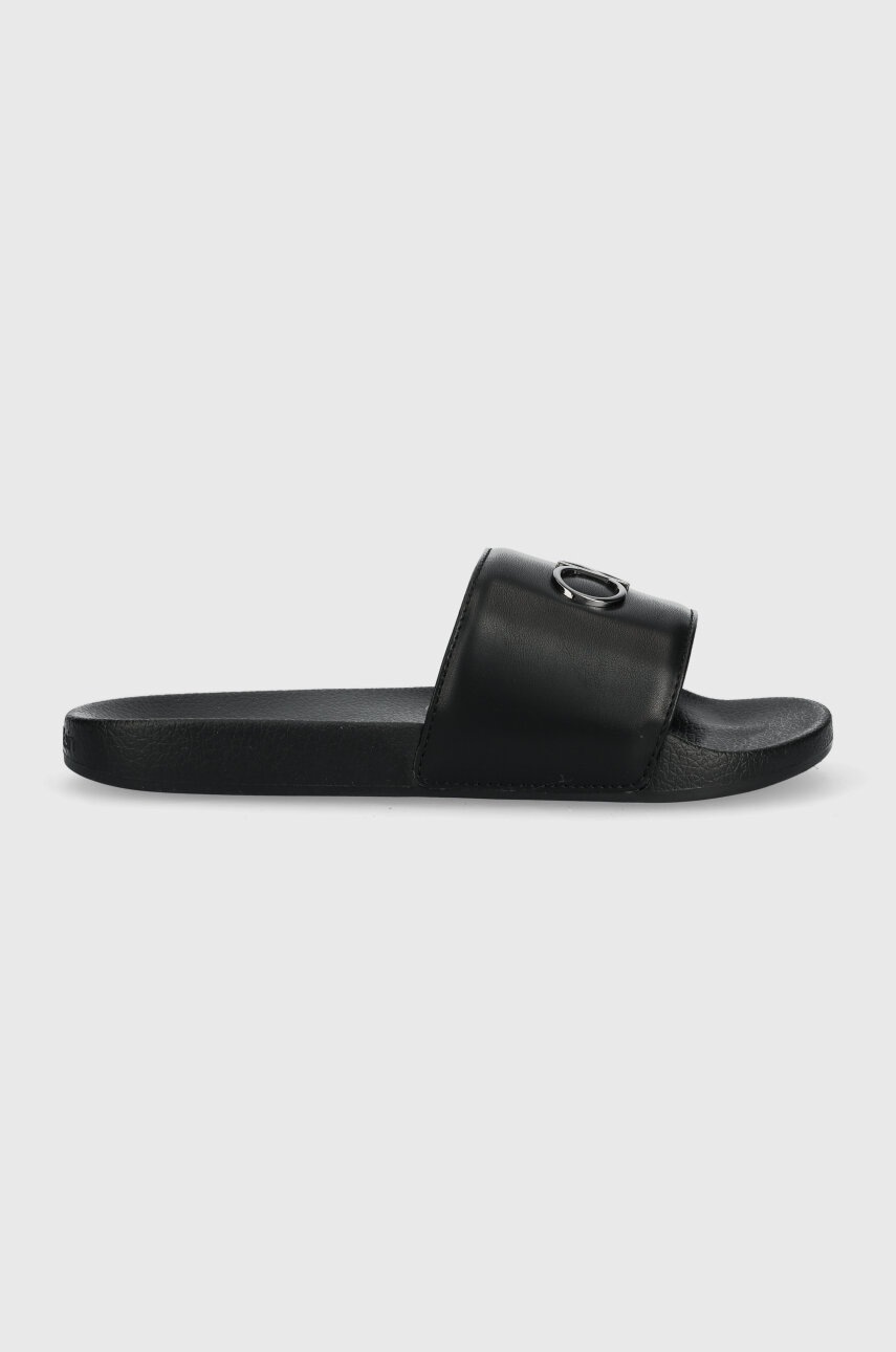 

Чехли Calvin Klein POOL SLIDE W/HW в черно с платформа HW0HW01509, Черен