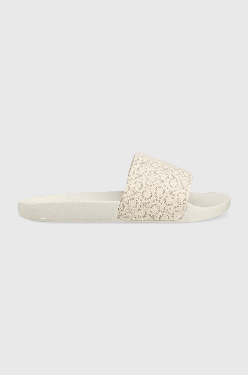 

Чехли Calvin Klein POOL SLIDE - MONO в бежово HW0HW01528, Бежов