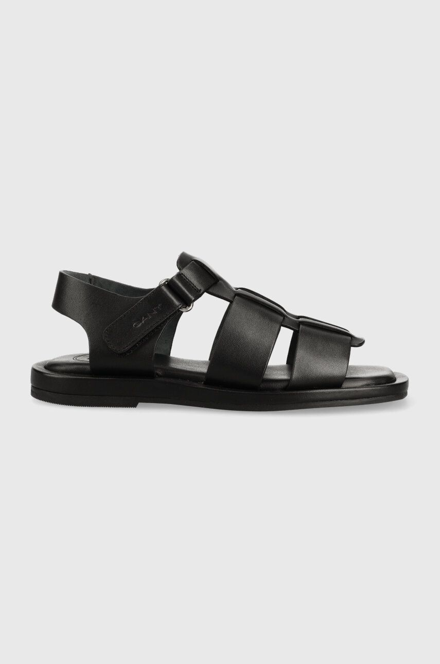 Kožené sandály Gant Khiria dámské, černá barva, 26561833.G00 - černá -  Svršek: Přírodní kůže