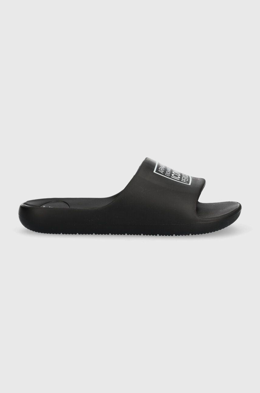 Pantofle Armani Exchange dámské, černá barva, XDP038.XV703.00002 - černá -  Svršek: Umělá hmota