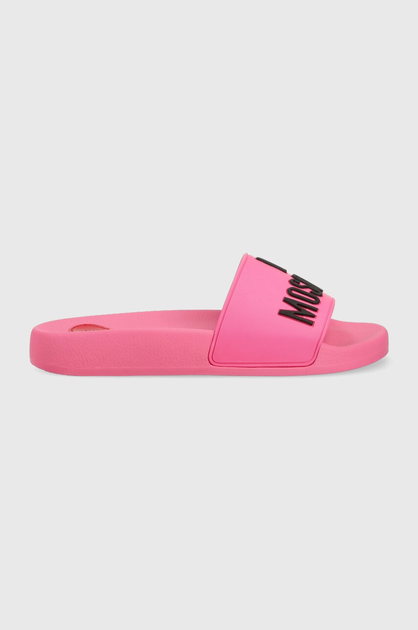 

Шльопанці Love Moschino Sabotd Pool 25 жіночі колір рожевий JA28052G1G
